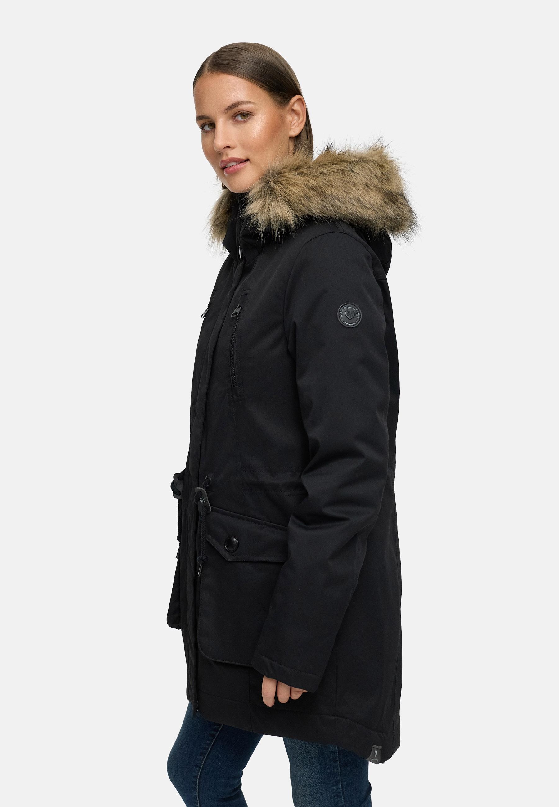 Ragwear Kurzmantel »Ellsa B YOUMODO« Warmer Damen Winterparka