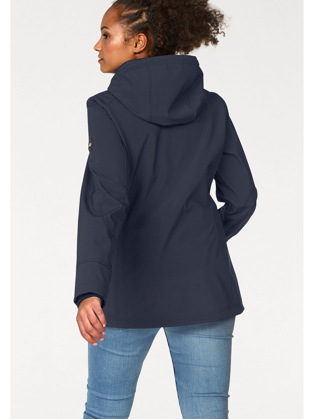 Polarino Outdoorjacke »Große Größen«, mit Kapuze, mit Knebelknöfen