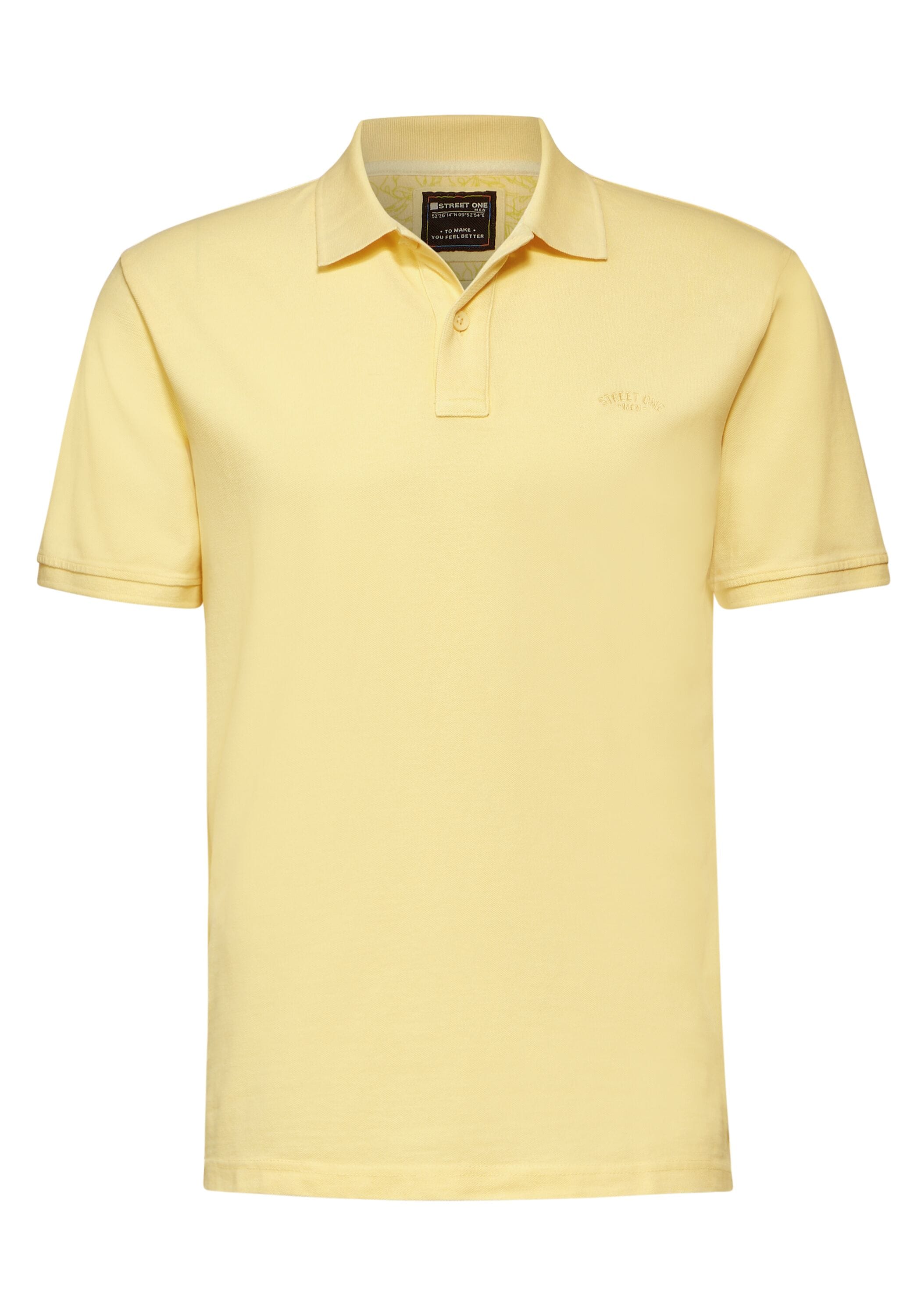 STREET ONE MEN Poloshirt, aus reiner Baumwolle