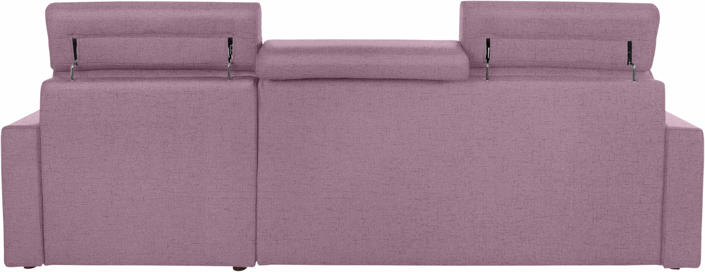 DOMO collection Ecksofa »Ava mit moderner Sitzheftung & toller Doppelnaht, komfortabel, L-Form«, mit Recamiere, inkl. Federkern, wahlweise mit Kopfteilverstellungen