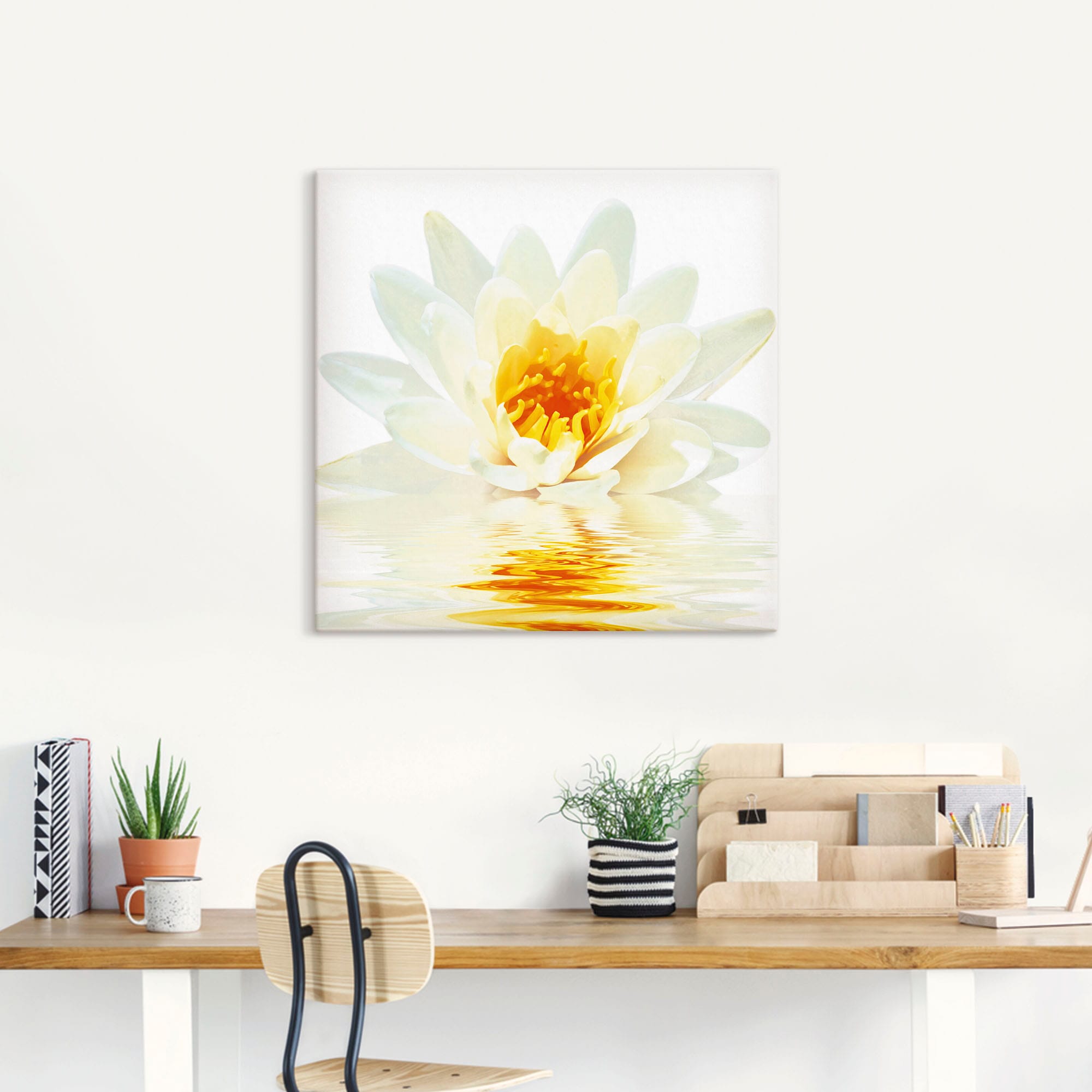 Artland Wandbild »Lotusblume schwimmt im Wasser« 1 Stk. tlg. als Leinwandbild in verschied. Größen