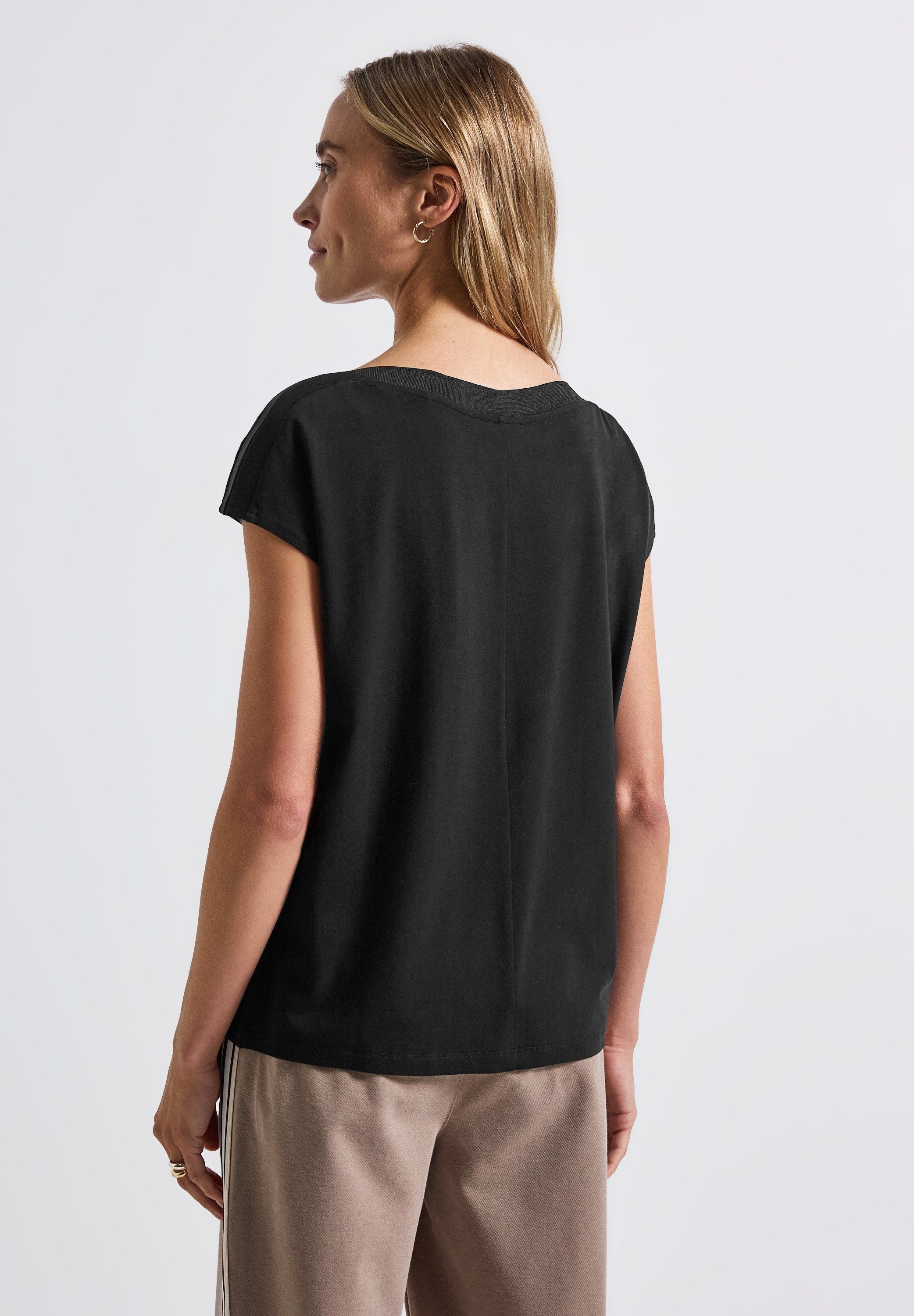 STREET ONE T-Shirt, aus strecthigem Viskosematerial