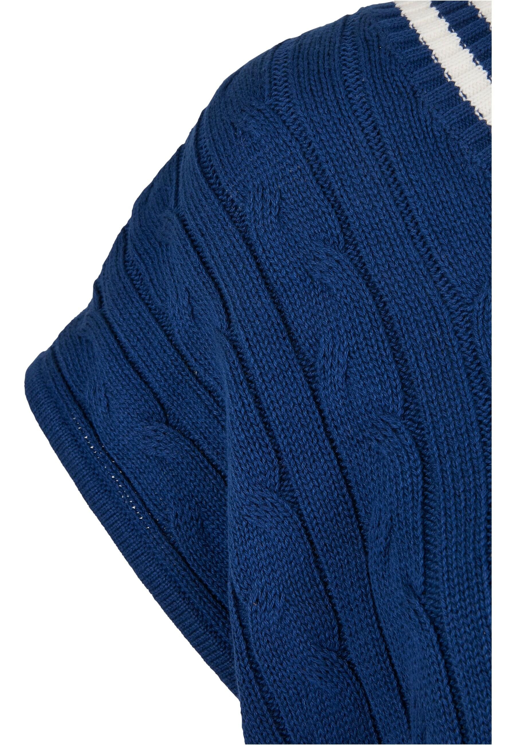 URBAN CLASSICS Rundhalspullover »Urban Classics Damen Ladies Cropped Knit College Slipover«, (1 tlg.)