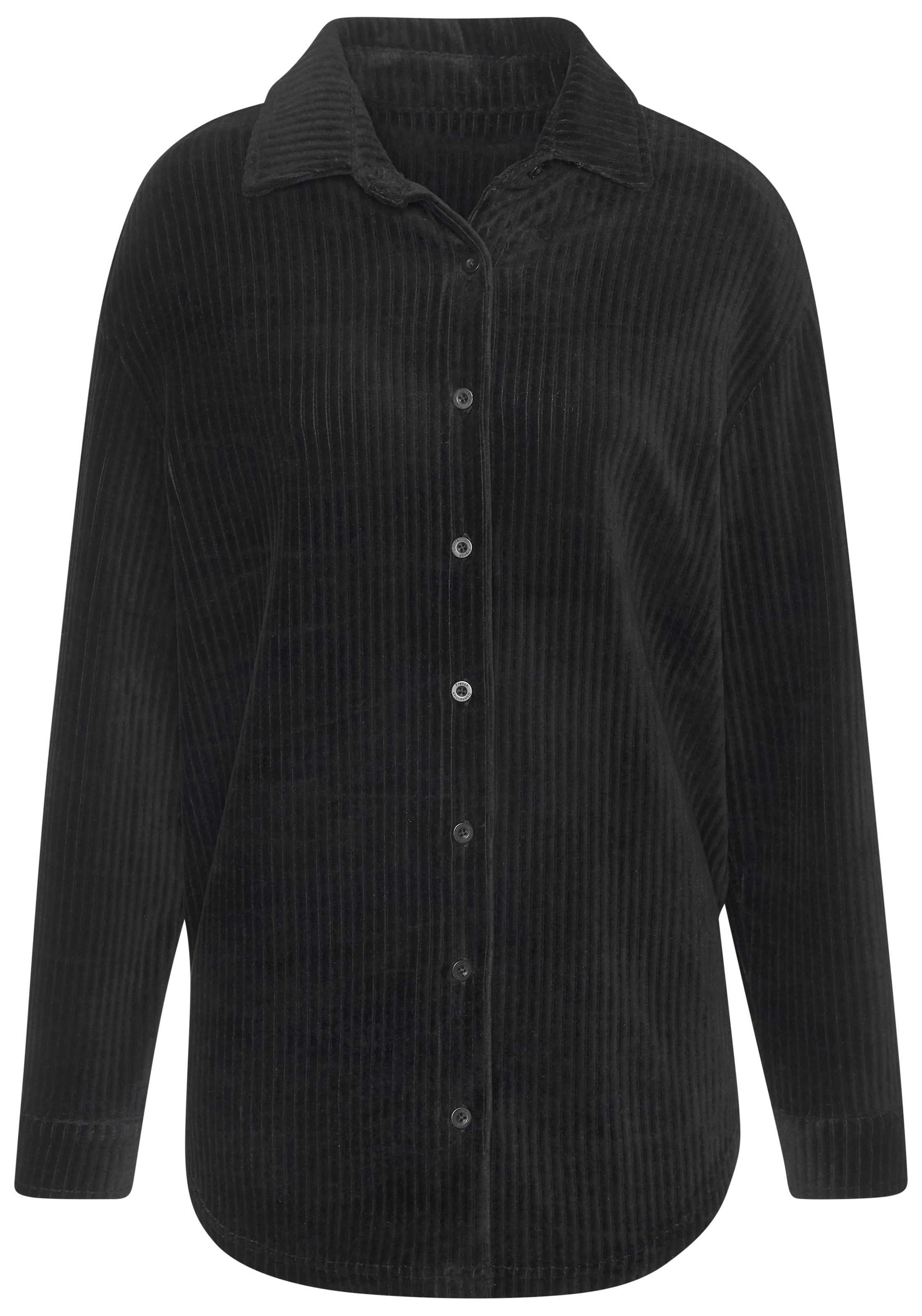 Buffalo Blusenshirt, mit weicher Cord-Struktur günstig online kaufen