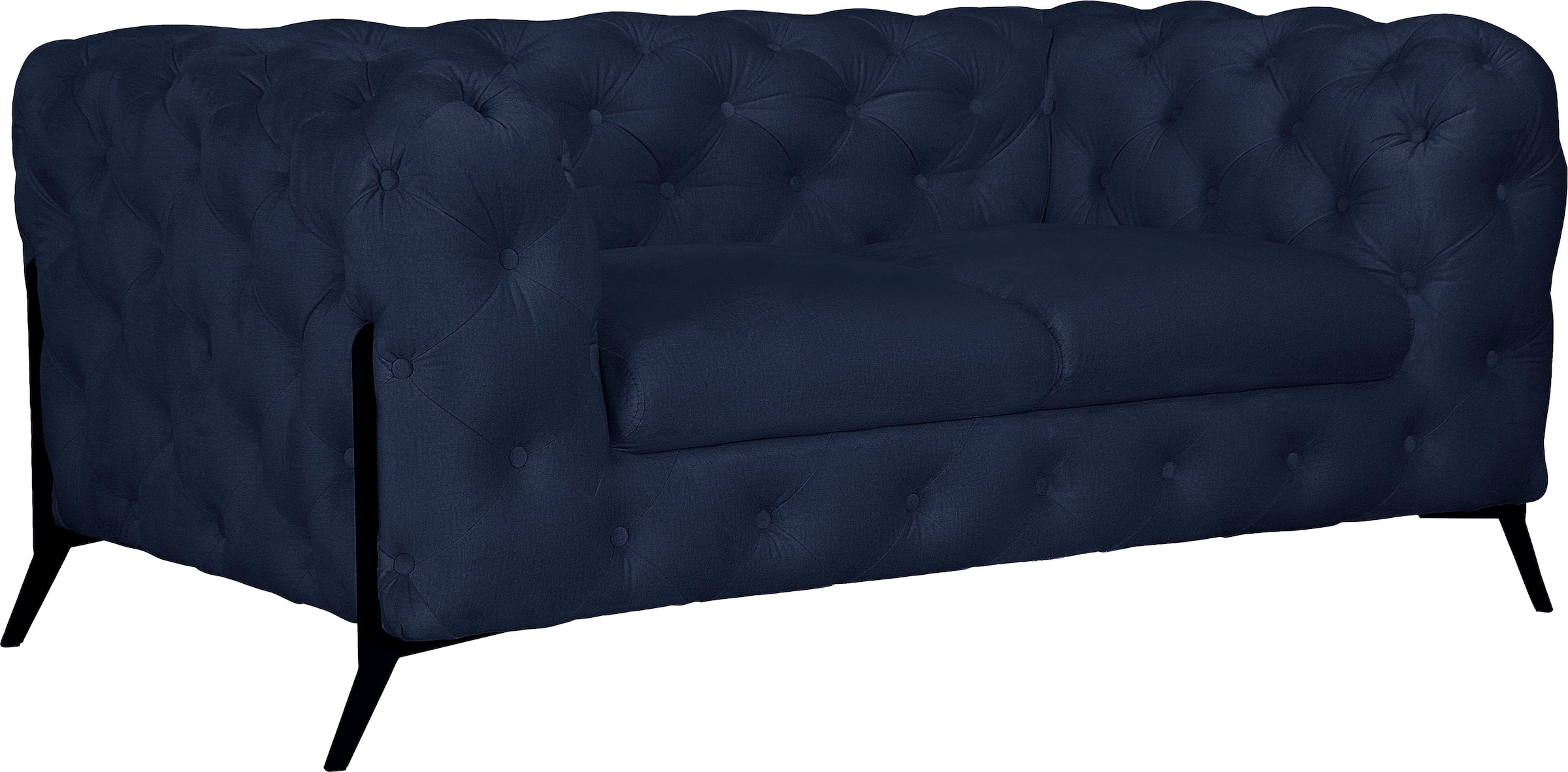 Leonique Chesterfield-Sofa »Amaury«, aufwändige Knopfheftung, moderne Chesterfield Optik, Fußfarbe wählbar