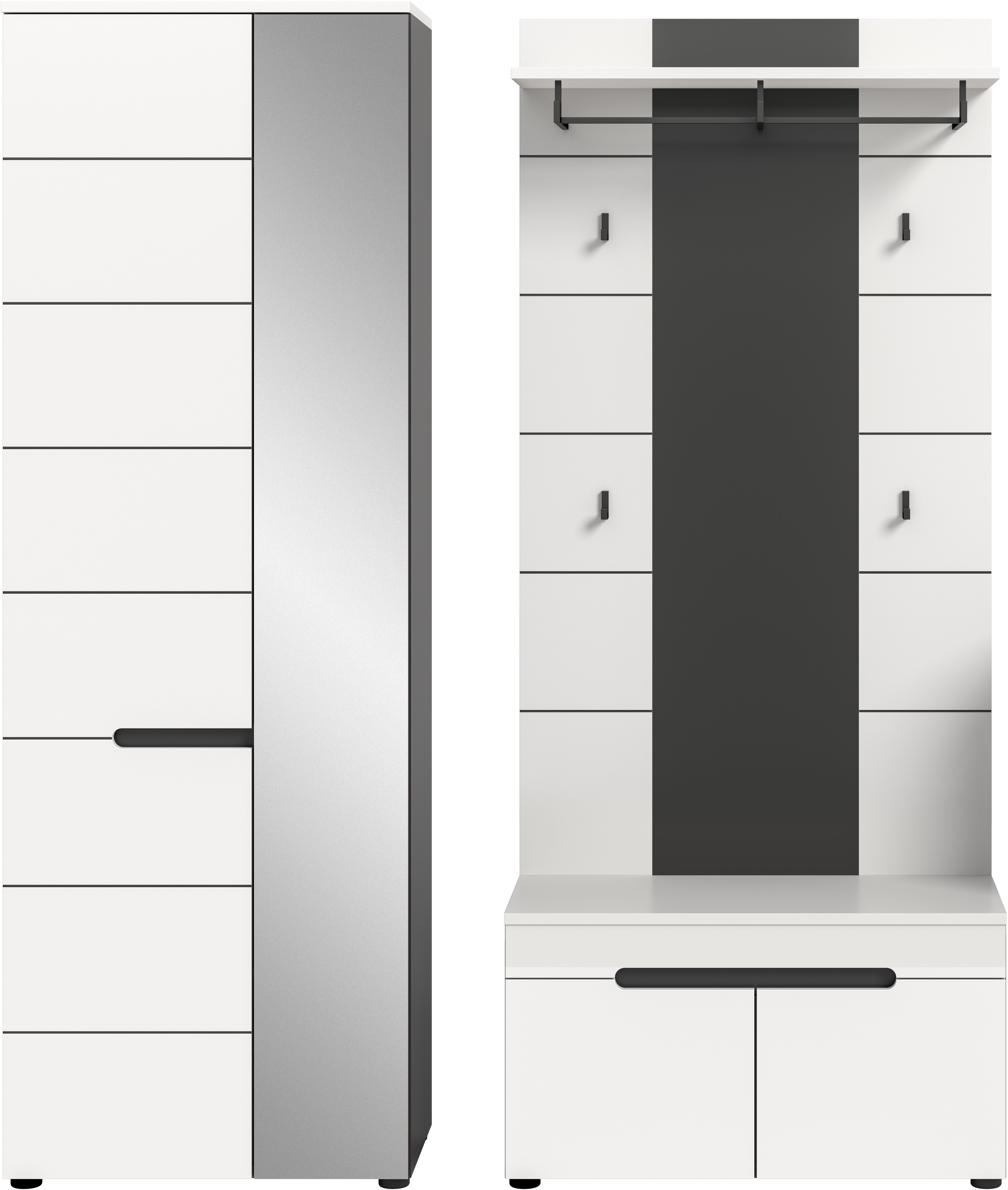 Thumbnail - INOSIGN Garderoben-Set "REHAT, TOPSELLER, 3-teilig, Breite 160 cm, individuell erweiterbar" Set, bestehend aus: Garderob...