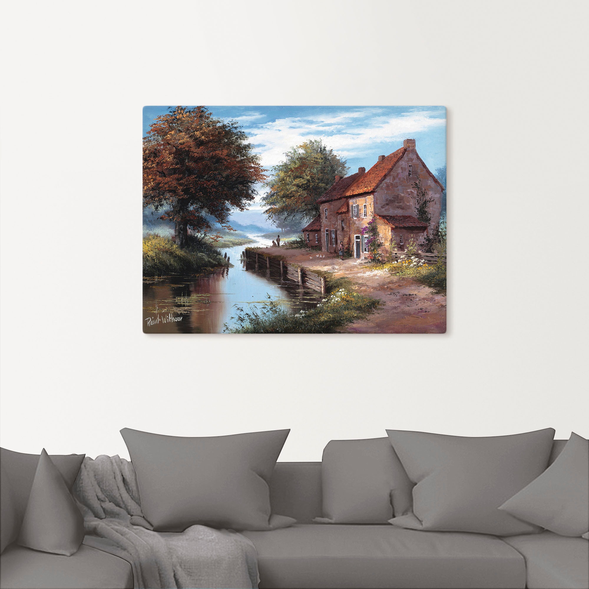 Artland Wandbild "Früher Morgen" Gewässer 1 Stk. tlg. als Leinwandbild, Pos günstig online kaufen