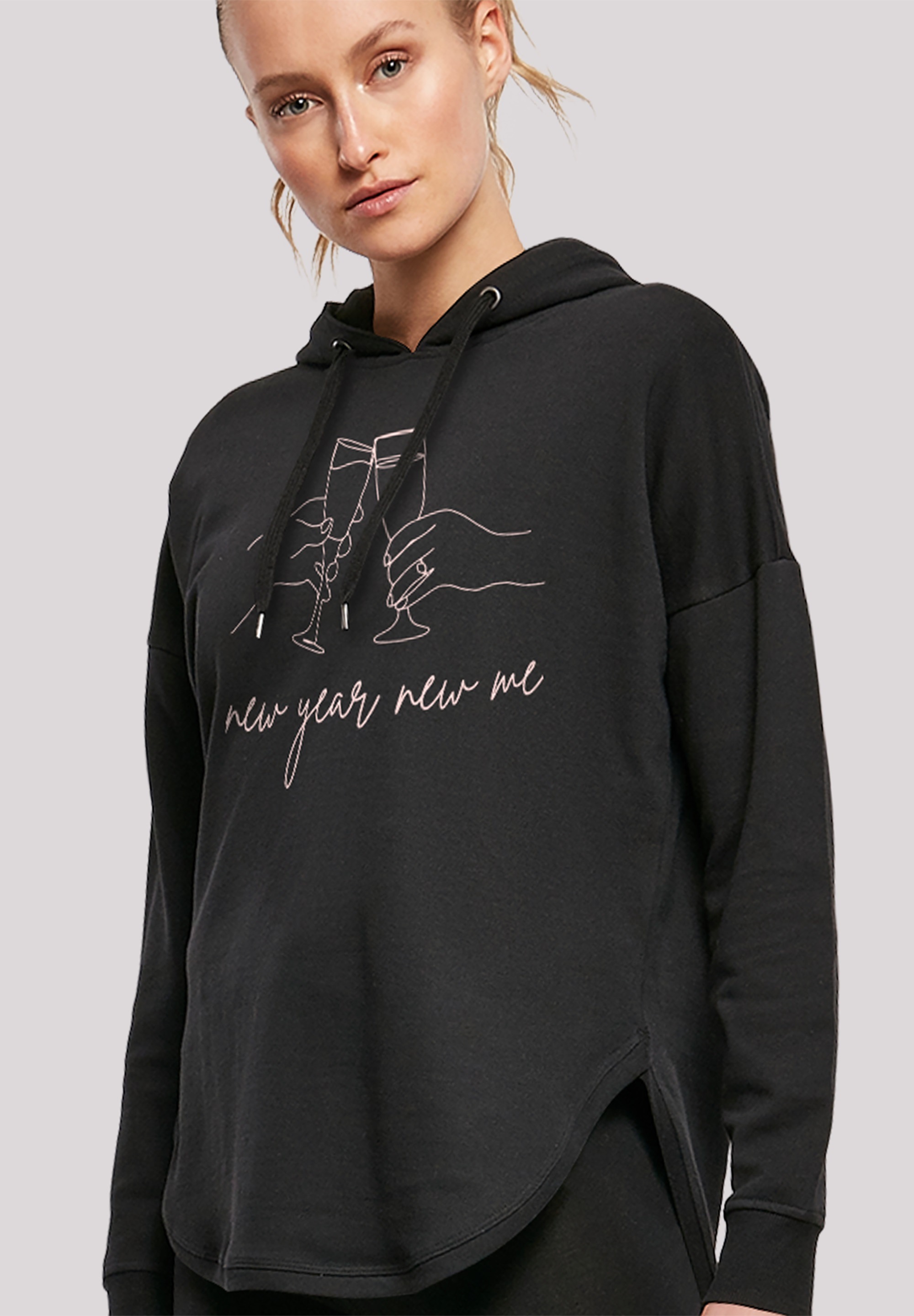 F4NT4STIC Kapuzenpullover »Silvester Party new year new me«, Print
