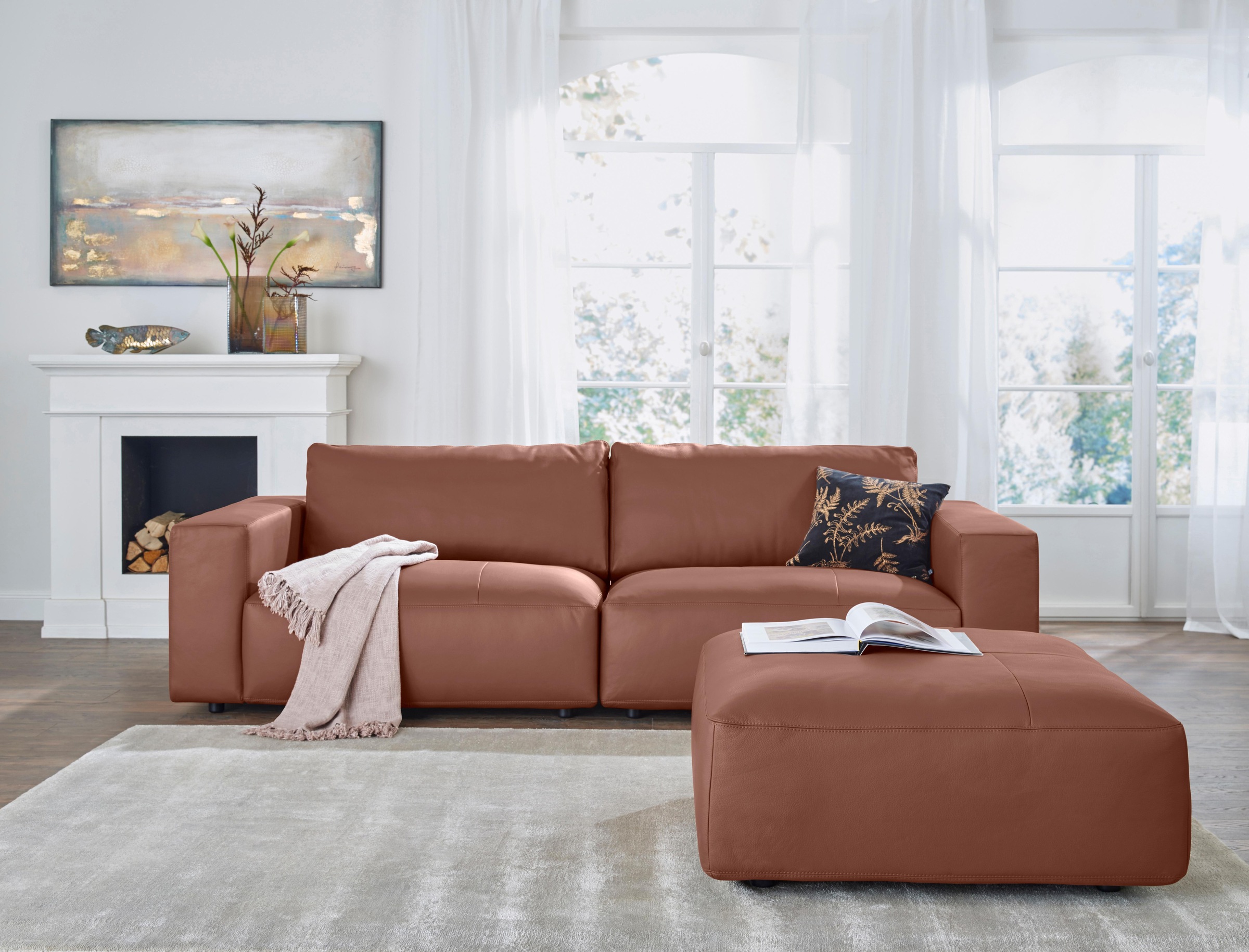 Musterring Big-Sofa »LUCIA«, in vielen Qualitäten und 4 unterschiedlichen Nähten, 3-Sitzer