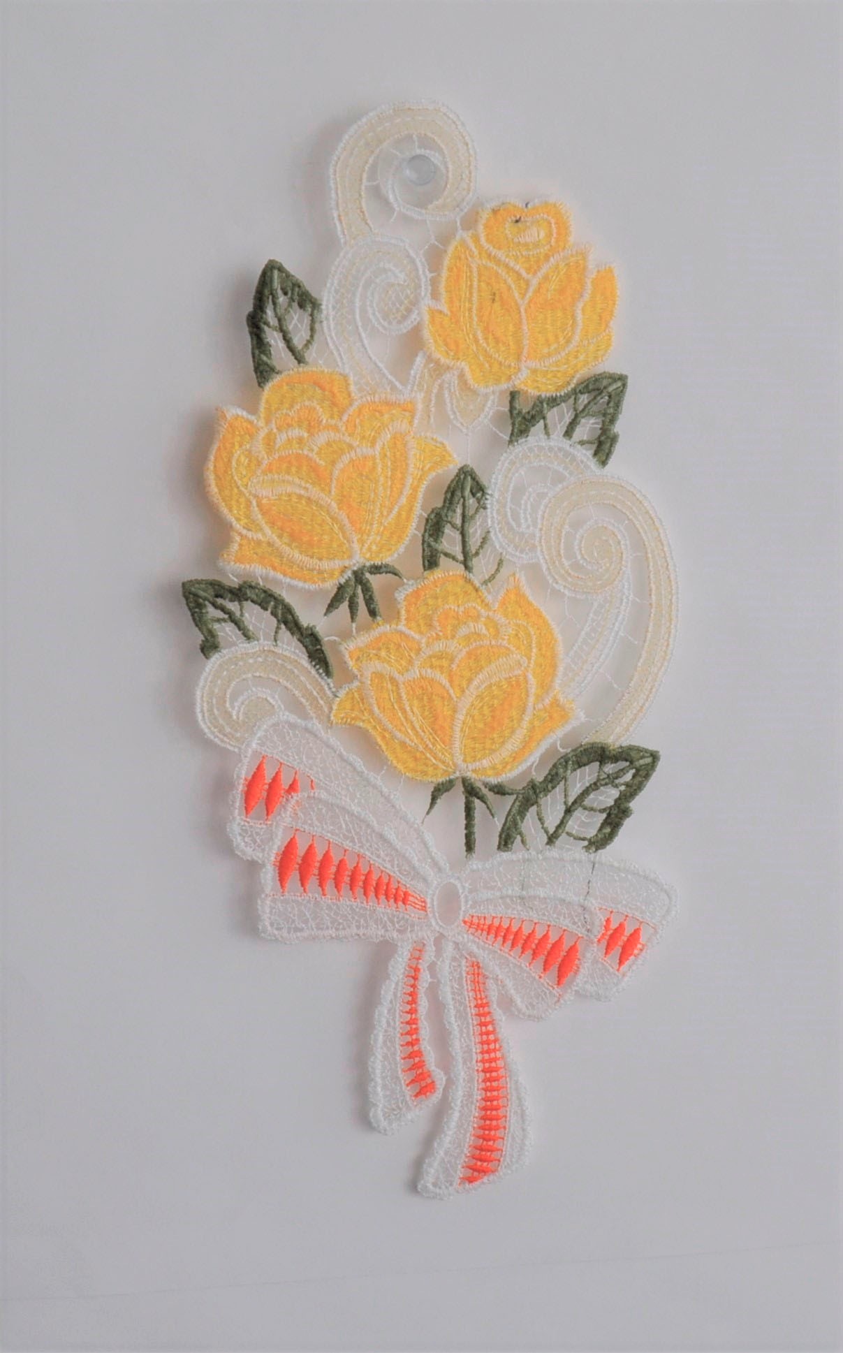 Stickereien Plauen Fensterbild "Rosen" günstig online kaufen