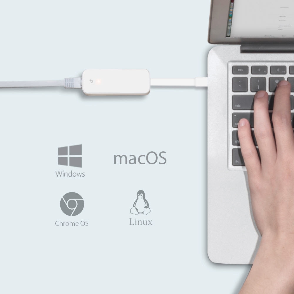 TP-Link Netzwerk-Adapter »UE300 USB-C 3.0 auf Gigabit Ethernet«