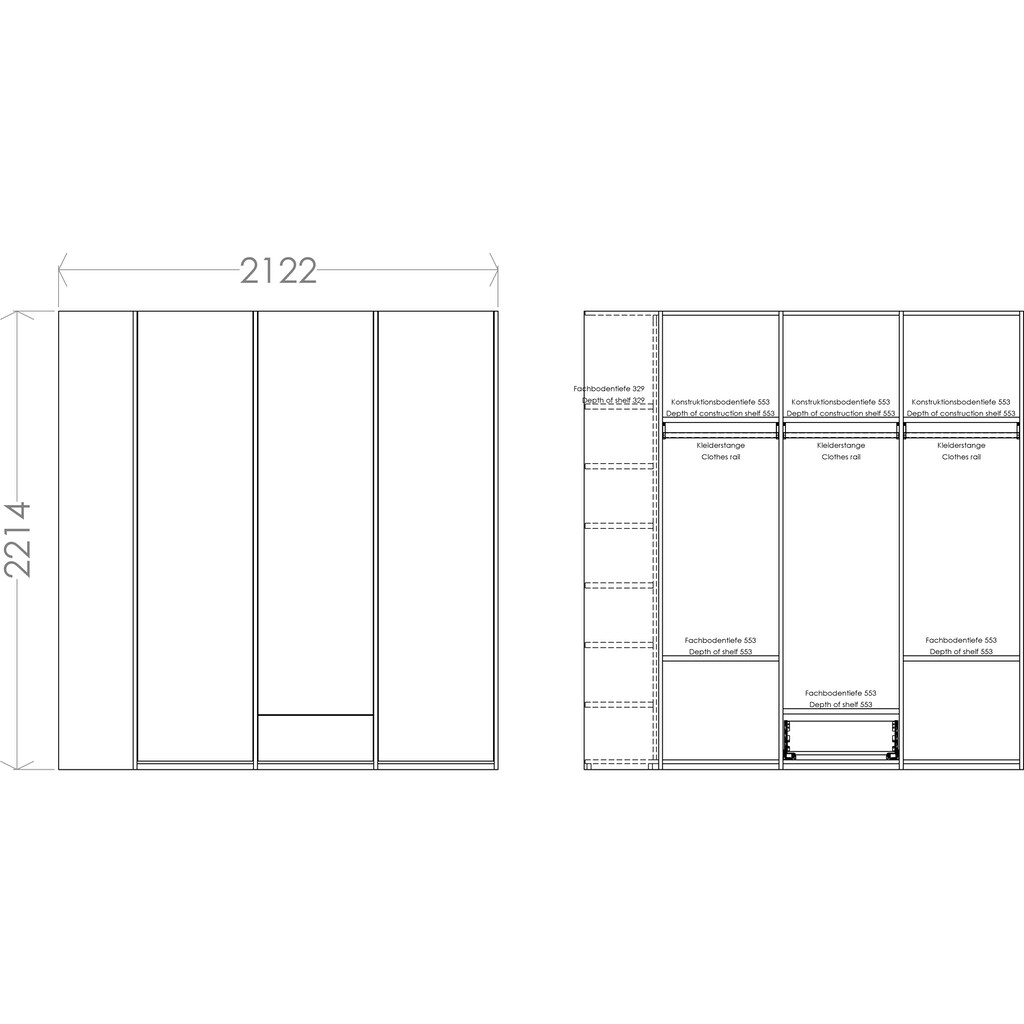 Müller SMALL LIVING Kleiderschrank »Modular Plus Variante 3«