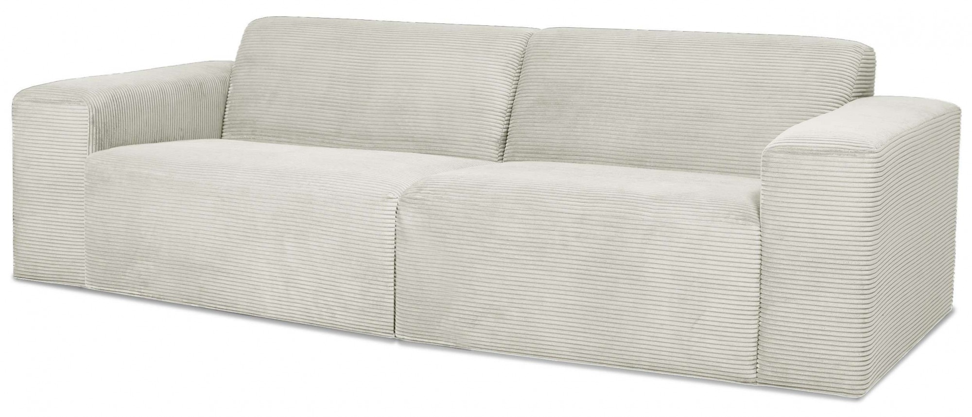 INOSIGN 3-Sitzer »Koa, 228 cm, Modulsofa in Webstoff, Cord«, Designsofa, weicher Lounge-Sitzkomfort, Welleunterfederung, bodentief