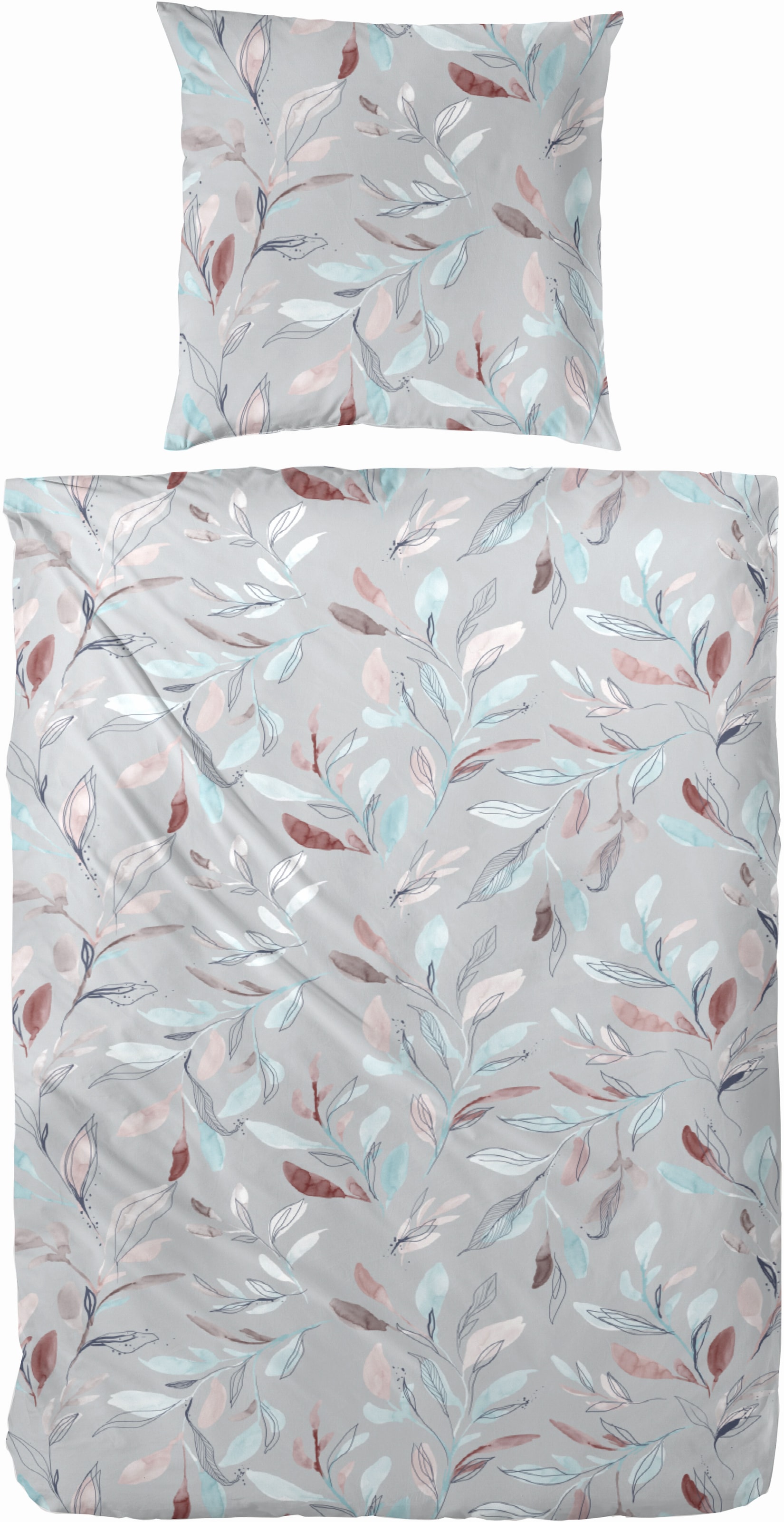 Primera Bettwäsche "Edelflanell Bettwäsche "Leavery"" 2 Stk. Mit abstrakt-f günstig online kaufen