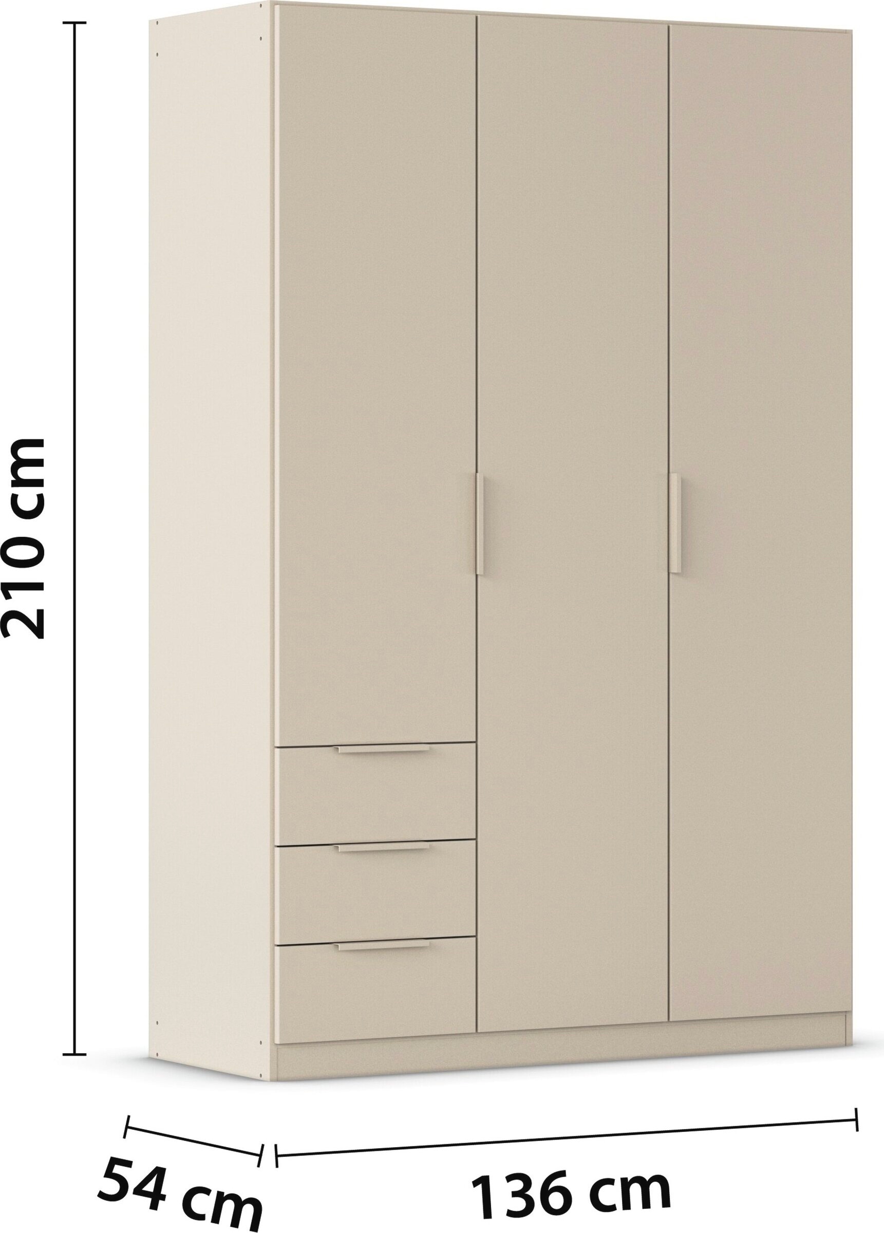 OTTO home Kleiderschrank »Mehrzweckschrank Schrank Schlafzimmer Garderobe Mietswohnung XEELINA« Mehr Flexibilität durch variable Schubladenanordnung MADE IN GERMANY