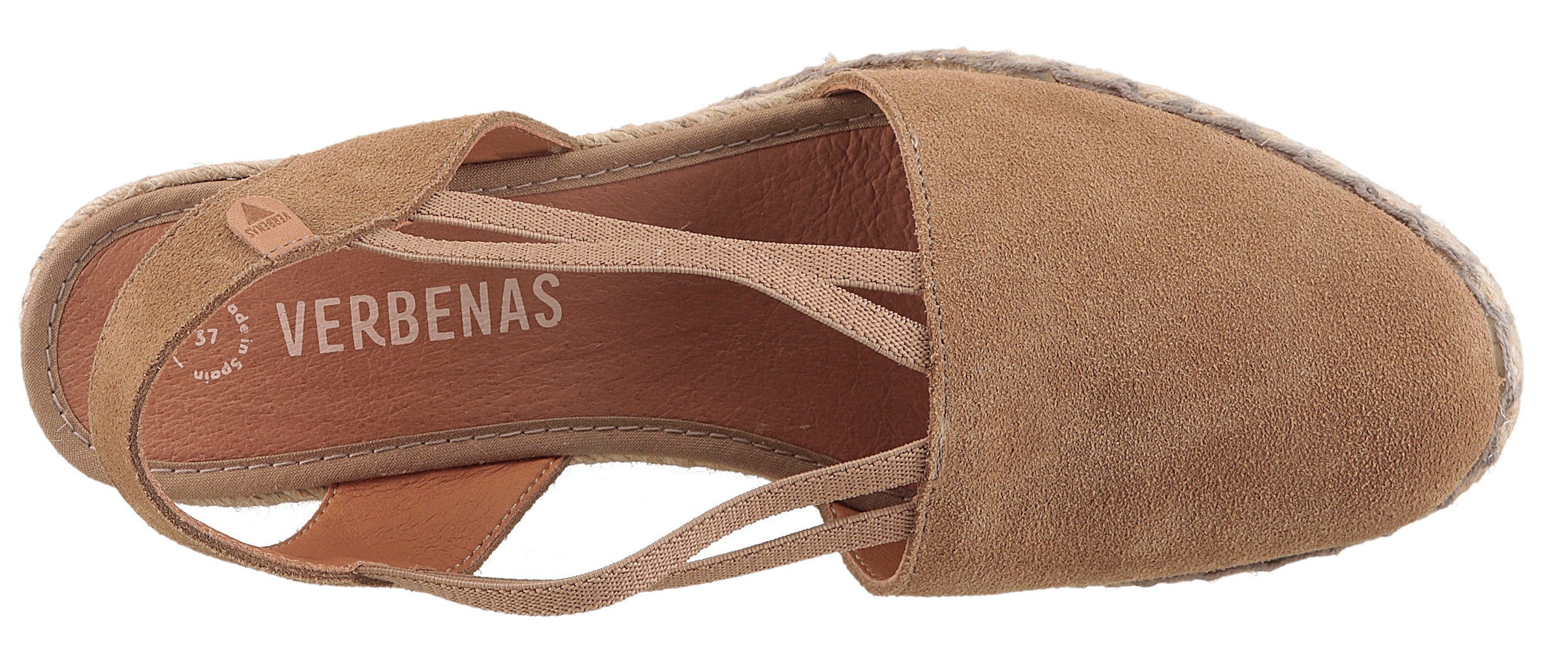 VERBENAS Sandalette »Maika Serraje«, Sommerschuh, Sandale, Keilabsatz, mit Jutebesatz