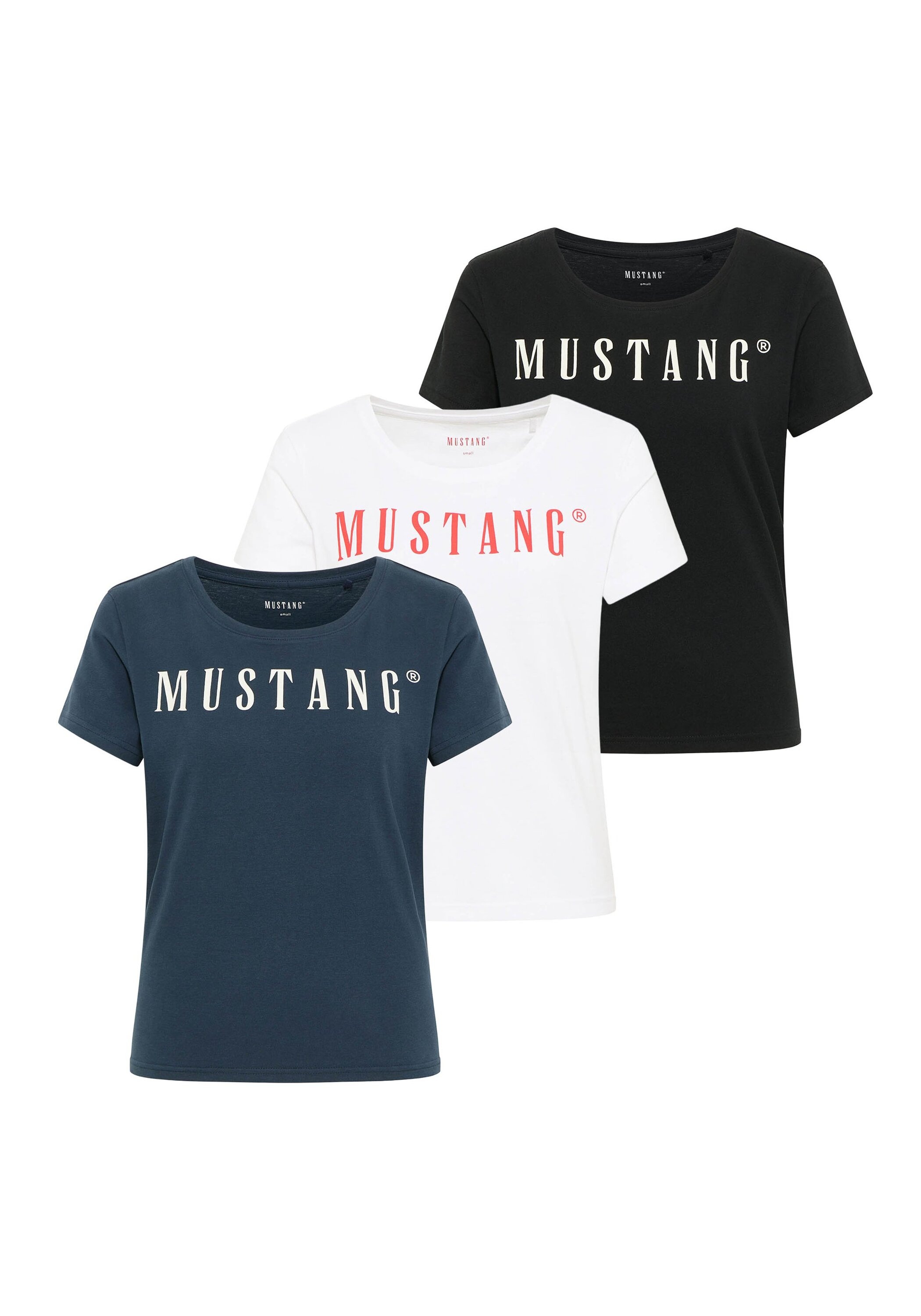 MUSTANG T-Shirt "T-Shirt Style Alma 3P 3er Pack" günstig online kaufen