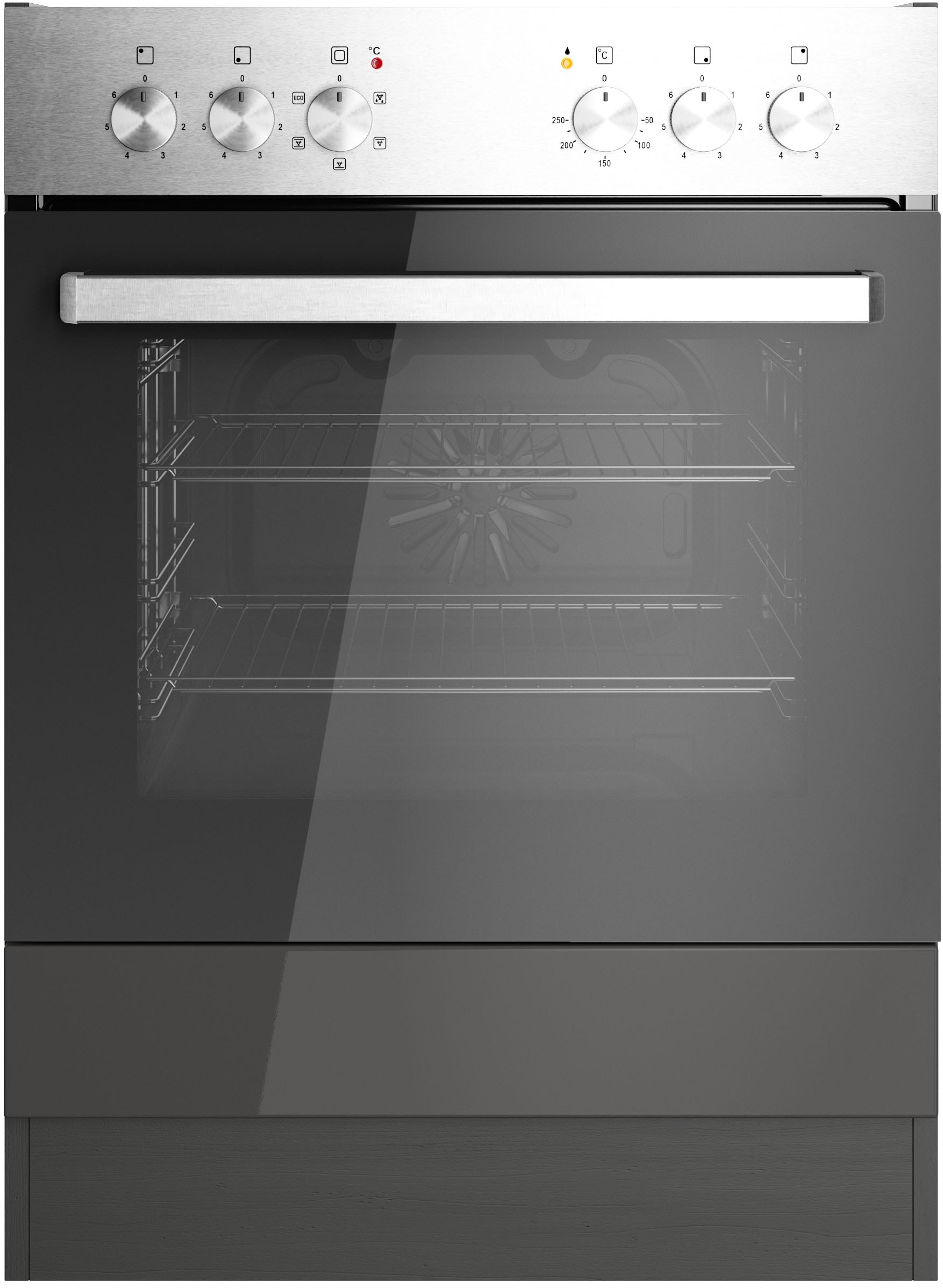 KOCHSTATION Herdumbauschrank »KS-Milan« Herdumbauschrank 60 cm, matte oder hochglänzende Fronten