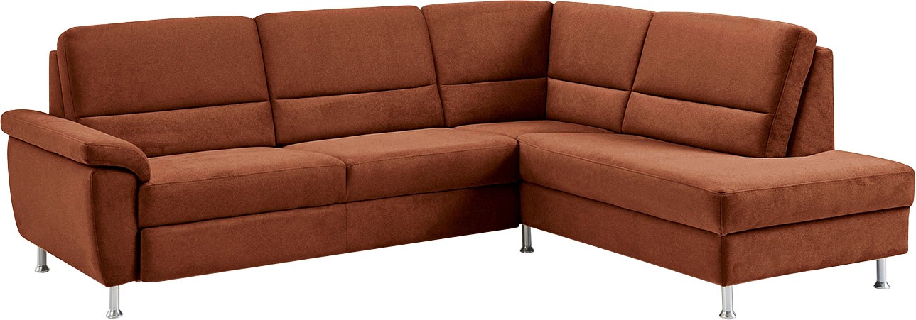 CALIZZA INTERIORS Ecksofa »Onyx L-Form«, Ottomane links oder rechts, wahlweise mit Bettfunktion, Breite 257 cm