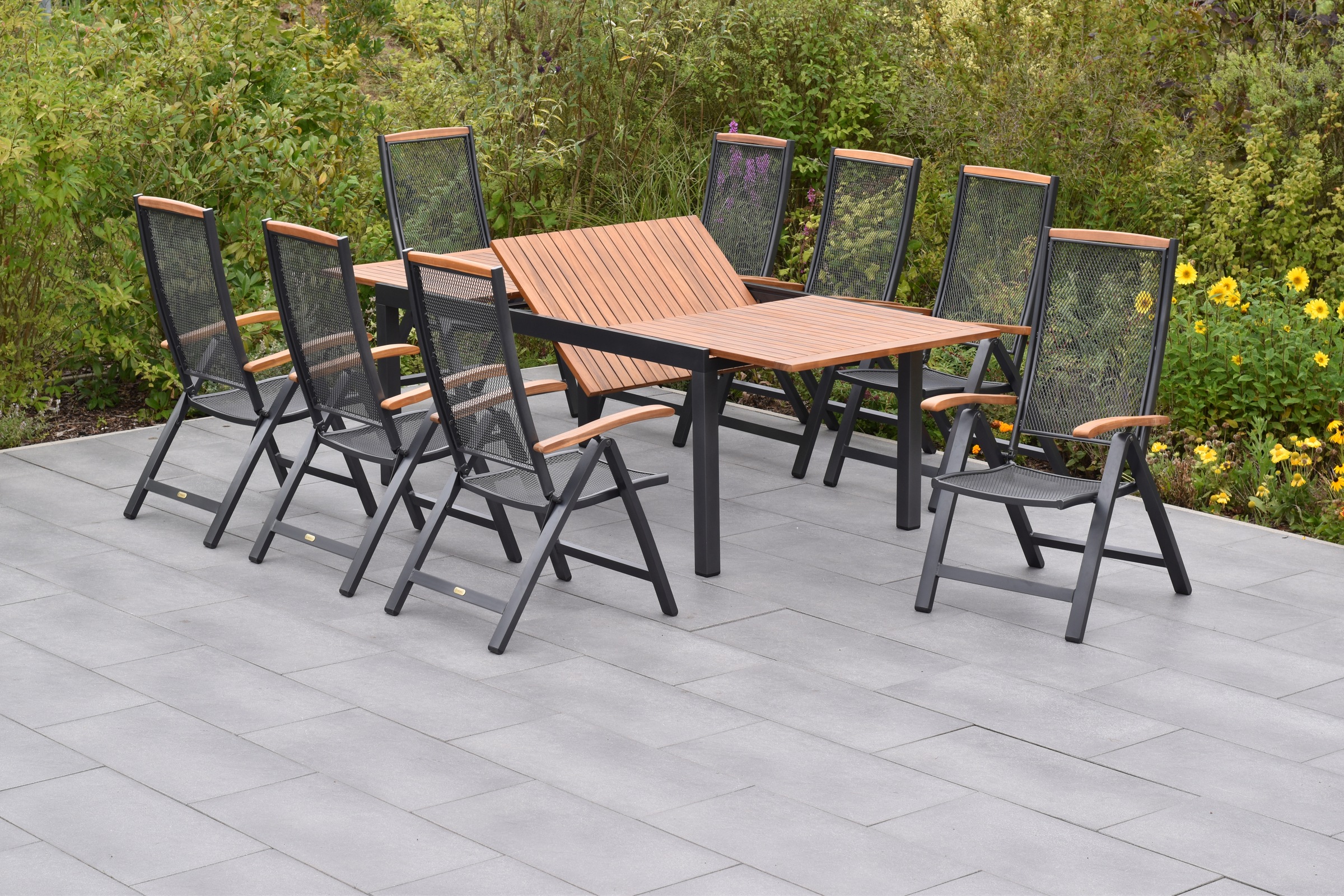 MERXX Garten-Essgruppe ""Tilos"", (Set, 9 tlg., 5-fach verstellbare Rückenl günstig online kaufen