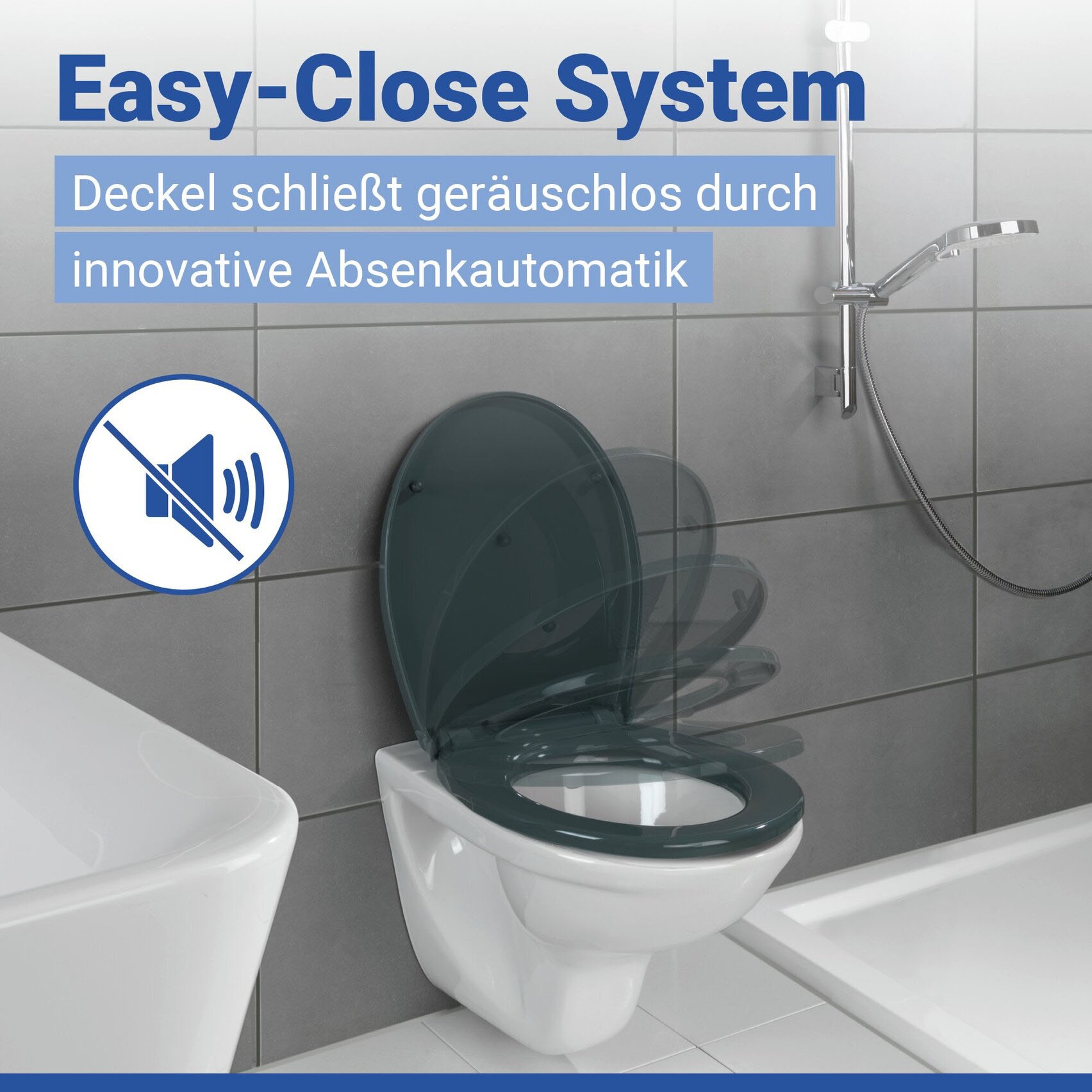 WENKO WC-Sitz »Ostuni« 1 Stk. tlg. Thermoplast, belastbar mit 300 kg, mit Absenkautomatik