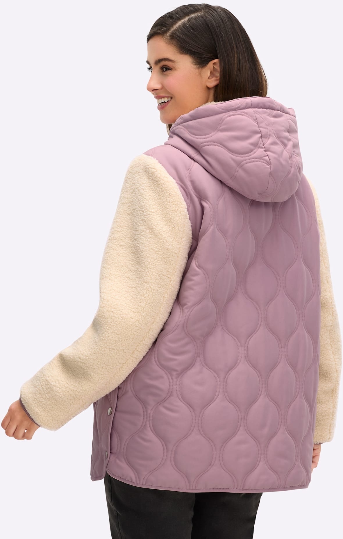 Sheego Steppjacke, mit Kapuze günstig online kaufen
