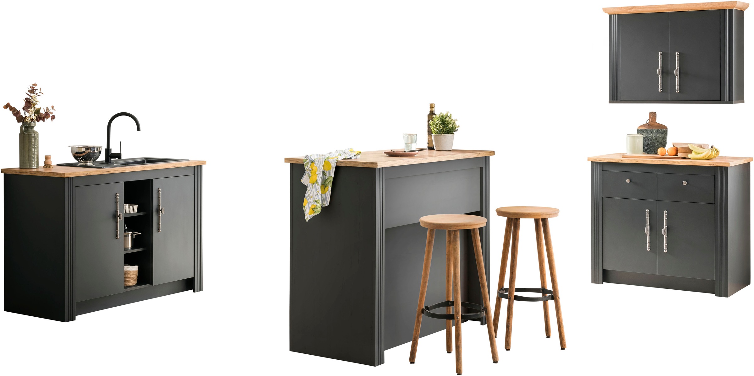 OTTO home Küche "KS-Westminster" Breite 226 cm, ohne E-Geräte günstig online kaufen