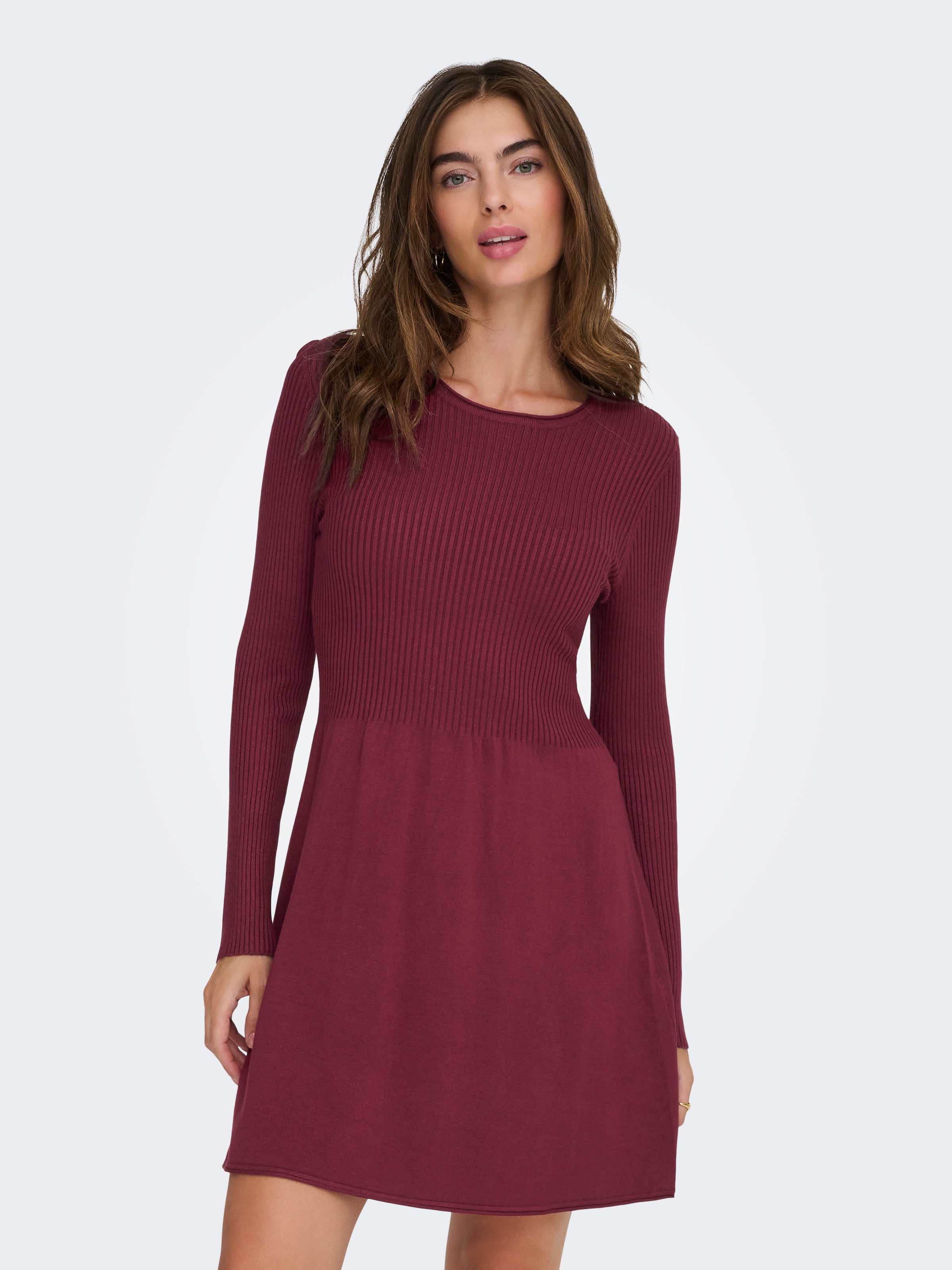 ONLY Strickkleid "ONLALMA L/S O-NECK DRESS KNT NOOS" günstig online kaufen