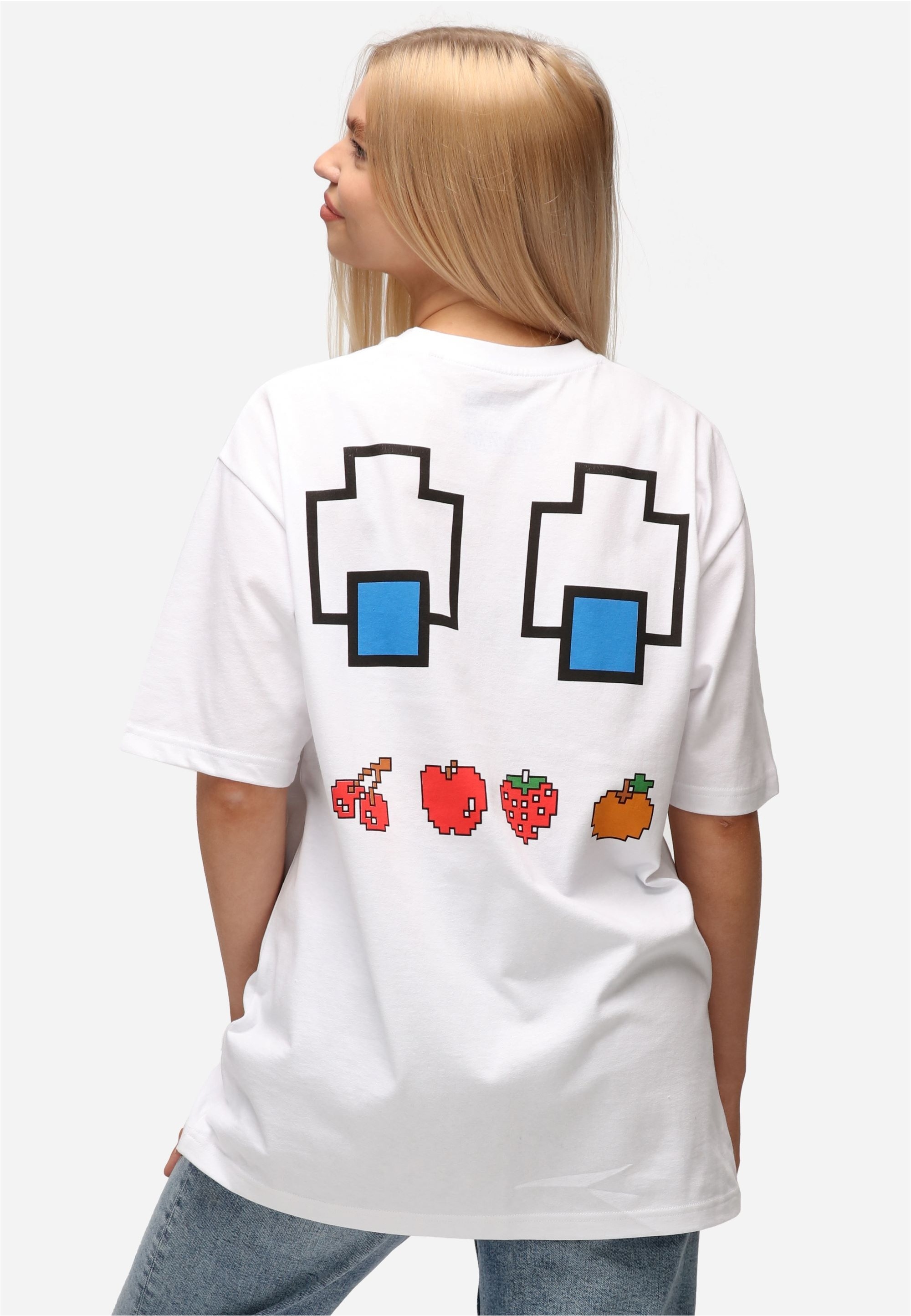 Recovered T-Shirt »Pac Man Fruit Eyes«, (1 tlg.), mit coolem Videospiel-Print