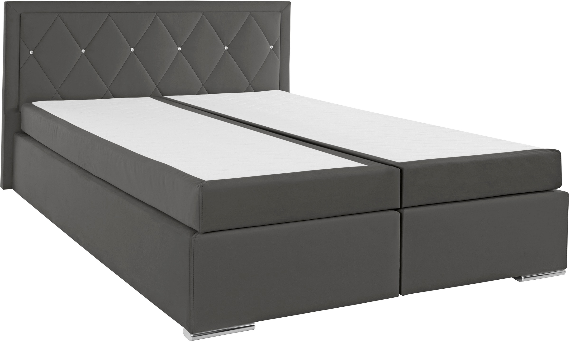 Home affaire "Alfie, Bestseller, wahlweise mit Bettkasten" mit Straßsteinen günstig online kaufen