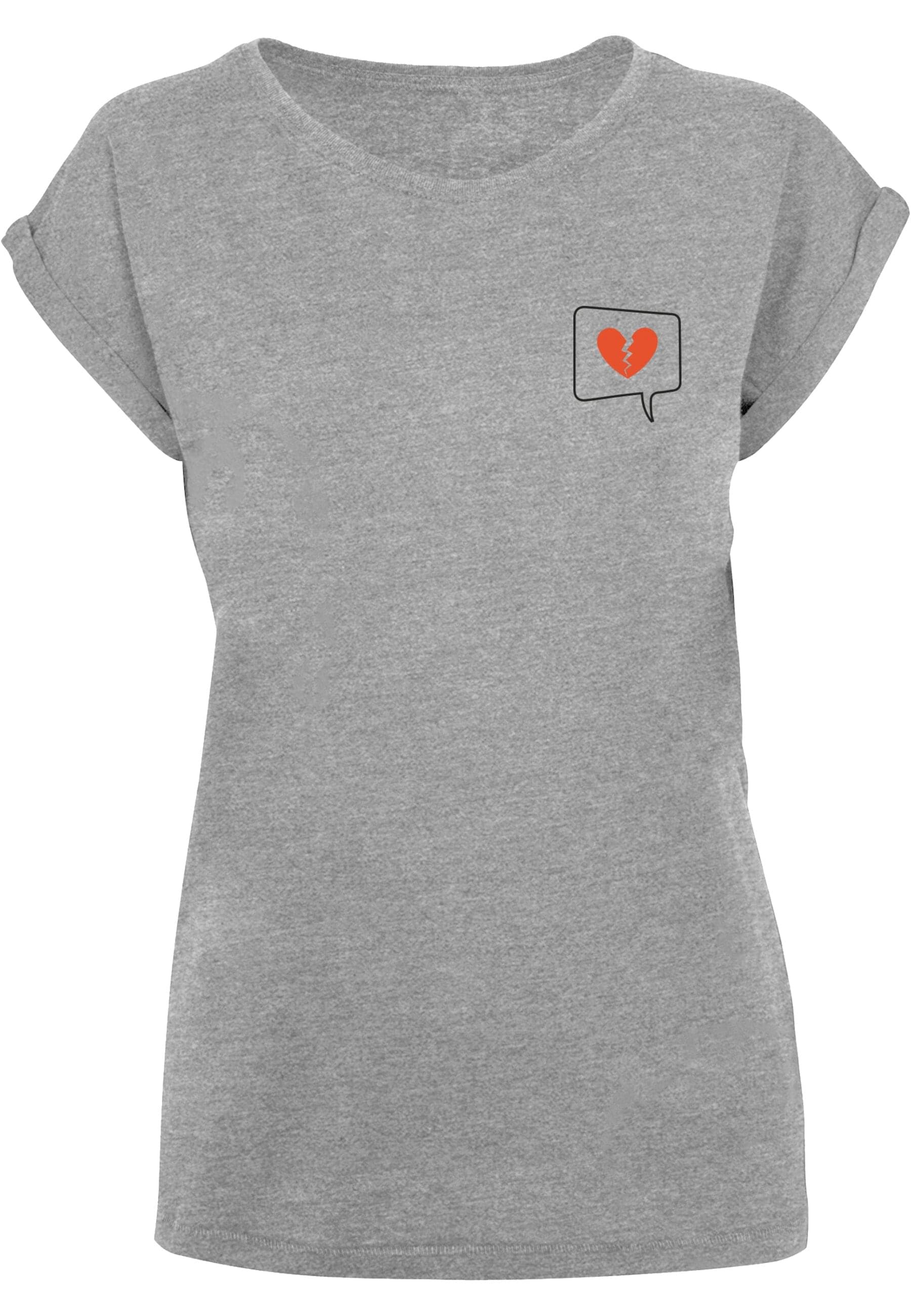 Merchcode T-Shirt "Merchcode Damen Ladies Heartbreak Extended Shoulder Tee" günstig online kaufen