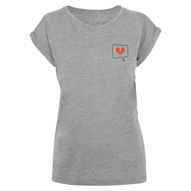 Merchcode T-Shirt »Damen Ladies Heartbreak Extended Shoulder Tee«, (1 tlg.)  für bestellen | BAUR