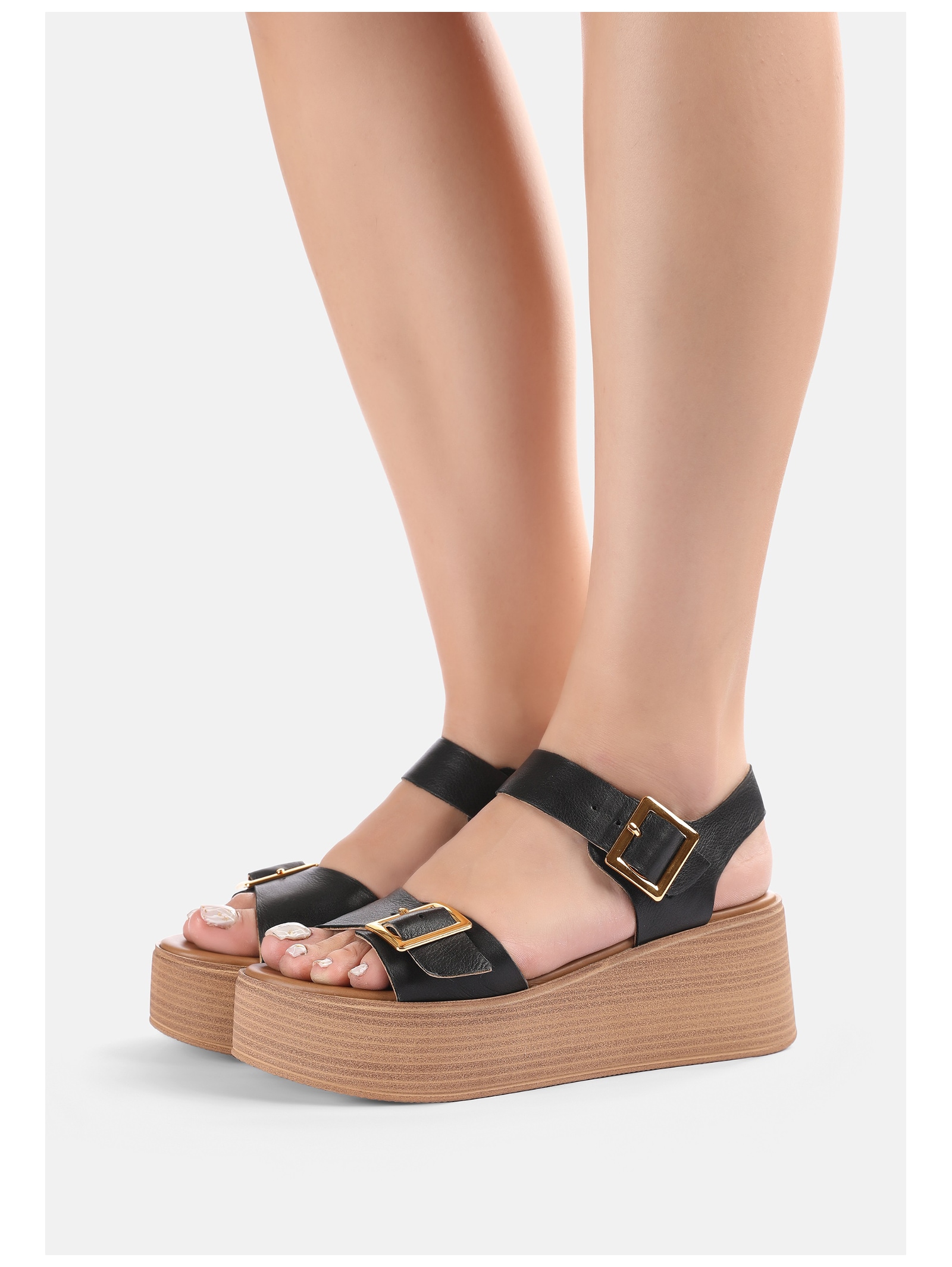 INUOVO Keilsandalette »INUOVO Sandalen Leder«