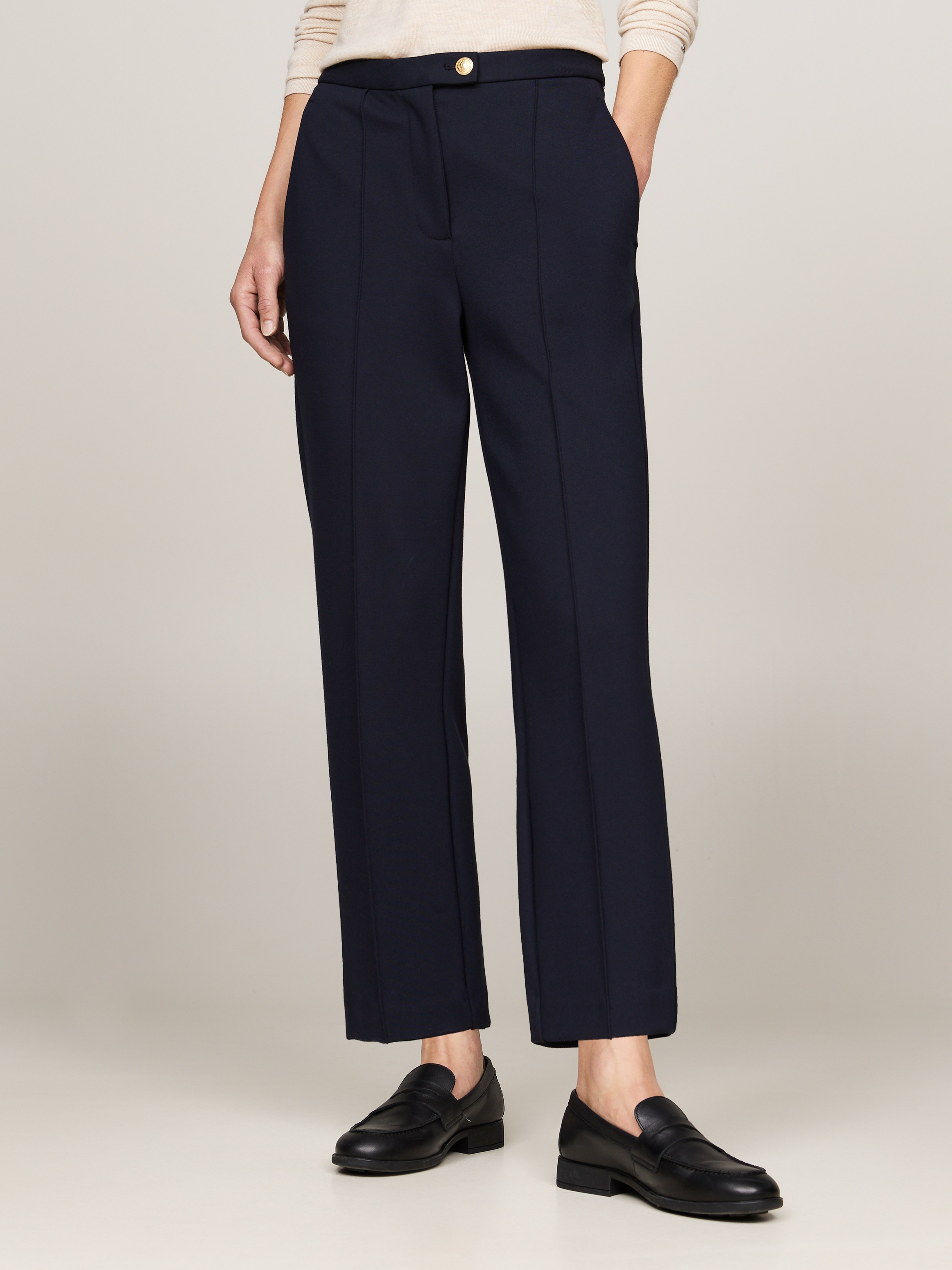 Tommy Hilfiger Webhose "PUNTO SLIM STRAIGHT PANT", mit Tommy Hilfiger Flagg günstig online kaufen