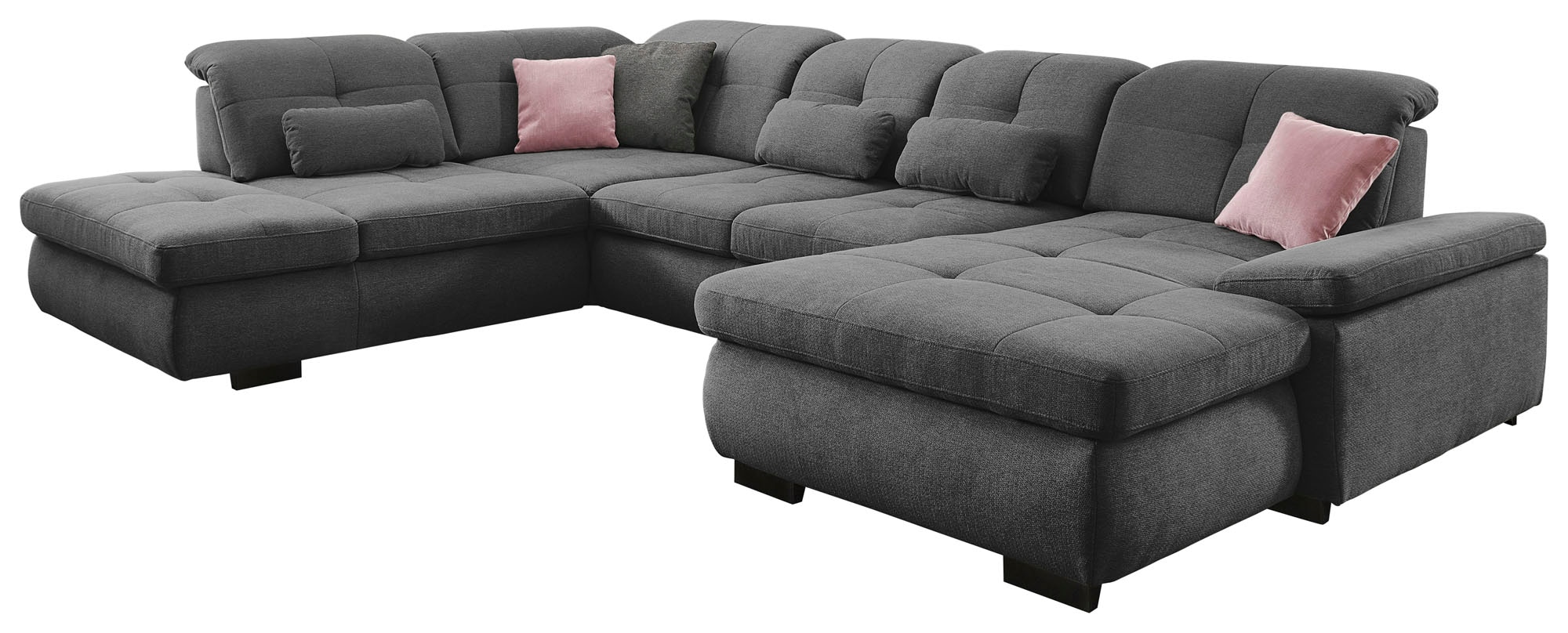 Die PlanBar Ecksofa »MP-IN16012 U-Form, mit Kaltschaum-Polsterung« inkl. Sitztiefenverstellung wahlweise mit weiteren Funktionen