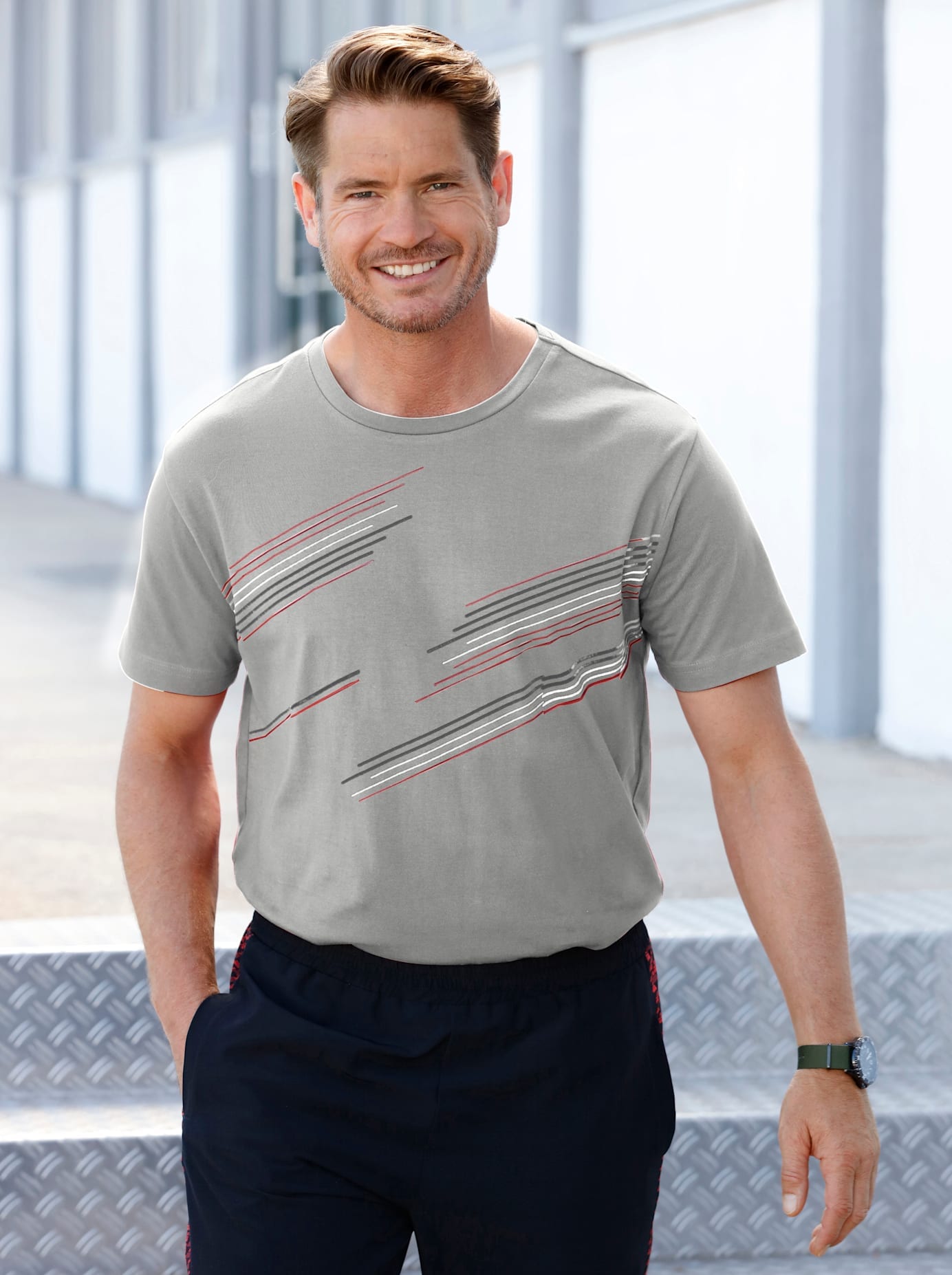 Classic Rundhalsshirt "Freizeitshirt", 1 Stk. günstig online kaufen