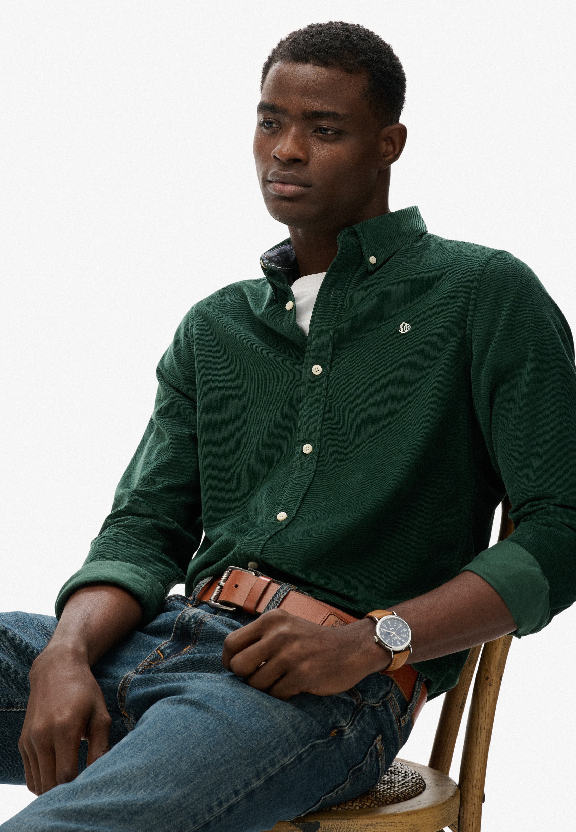 Superdry Langarmhemd "CLASSIC NEEDLE CORD SHIRT" Baumwolle, regular fit günstig online kaufen