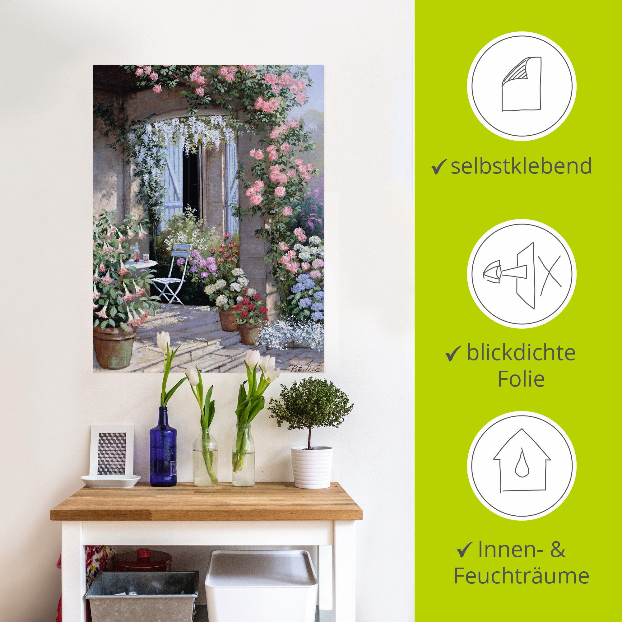Artland Wandbild »Blumenangebot«, Garten, (1 St.), als Leinwandbild, Poster, Wandaufkleber in verschied. Größen