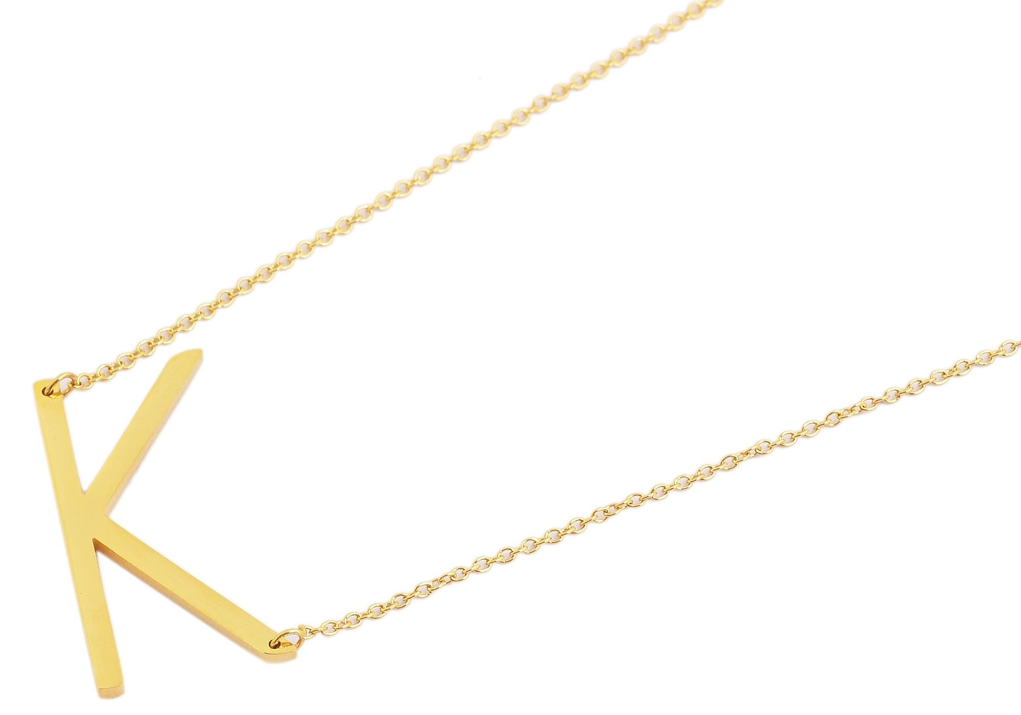 Adelia´s Kette ohne Anhänger »Halskette mit Anhänger – Buchstabe aus Edelstahl« Perfekt als Geschenk für besondere Menschen