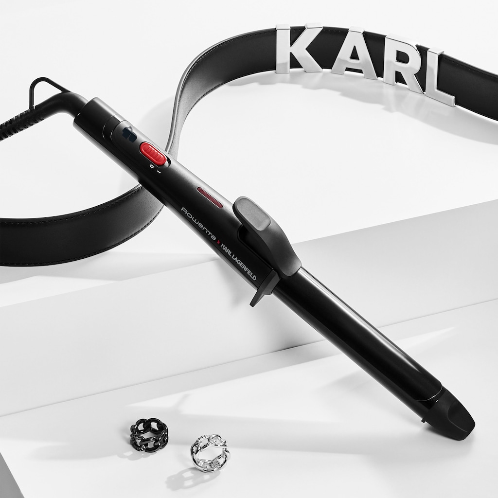 Rowenta Lockenstab »Rowenta x Karl Lagerfeld CF321L, 25 mm«, Keramik-Turmalin-Beschichtung