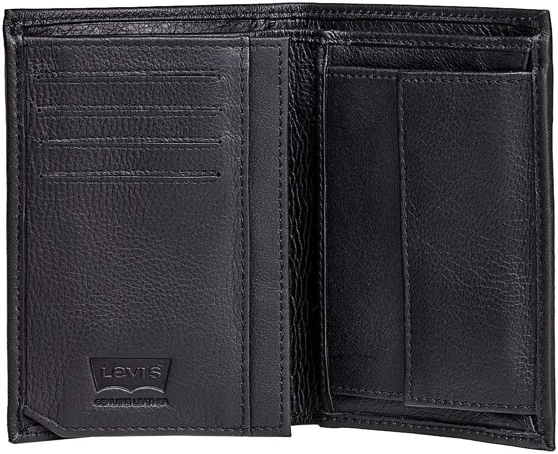 Levi's® Geldbörse »VINTAGE TWO HORSE VERTICAL COIN WALLET« mit schöner Prägung Herrenbörse Portemonnaie Leder
