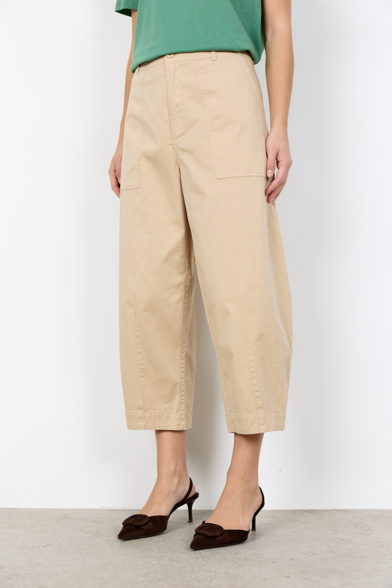 soyaconcept Webhose "SC-ROVENA 8-C" aus Baumwollmischung mit Elasthan, langer Schnitt