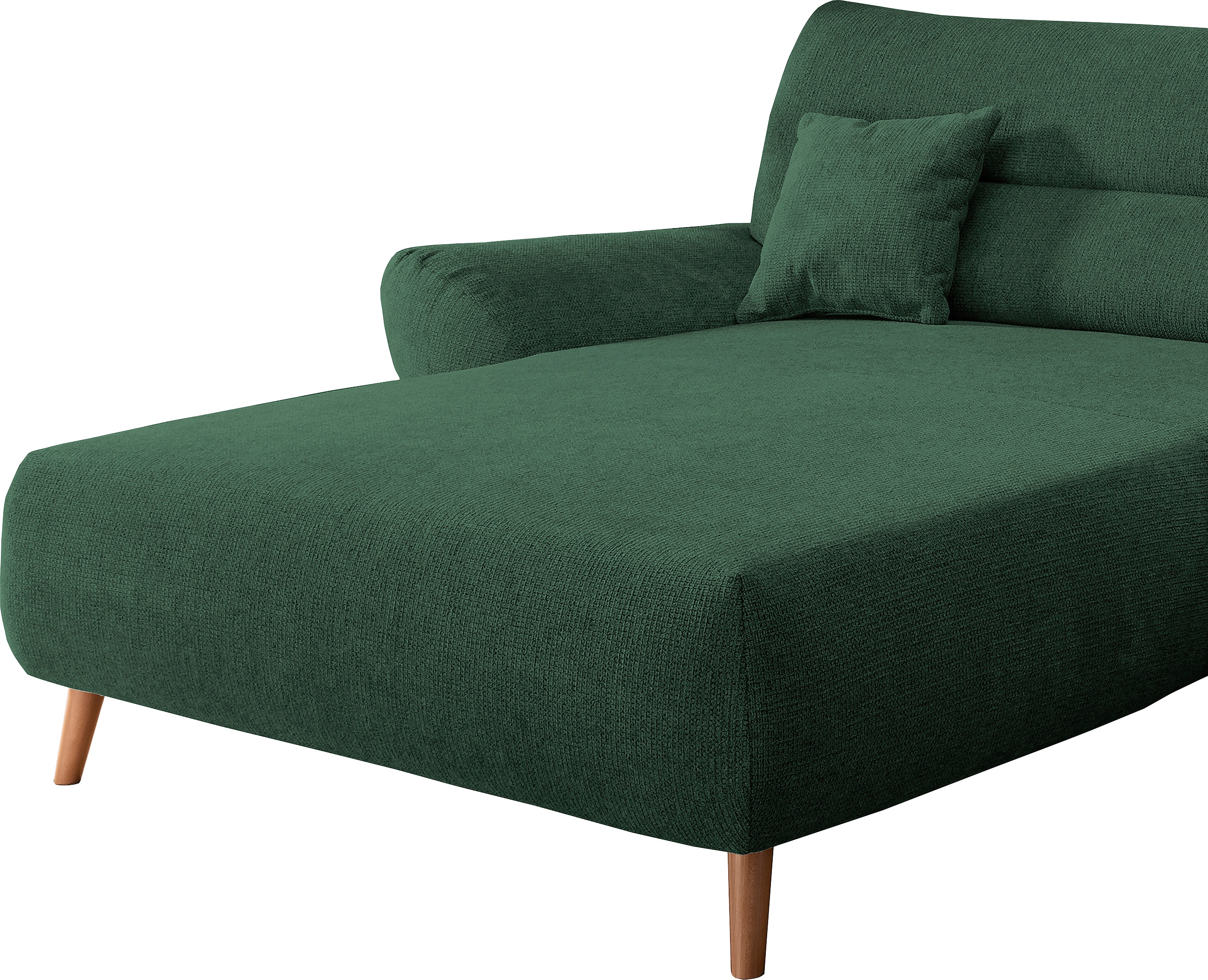 Thumbnail - Home affaire Ecksofa "Drago, elegant und zeitlos, komfortabel, Holzfuß, L-Form" frei im Raum stellbar, inkl. 2 Zierkisse...