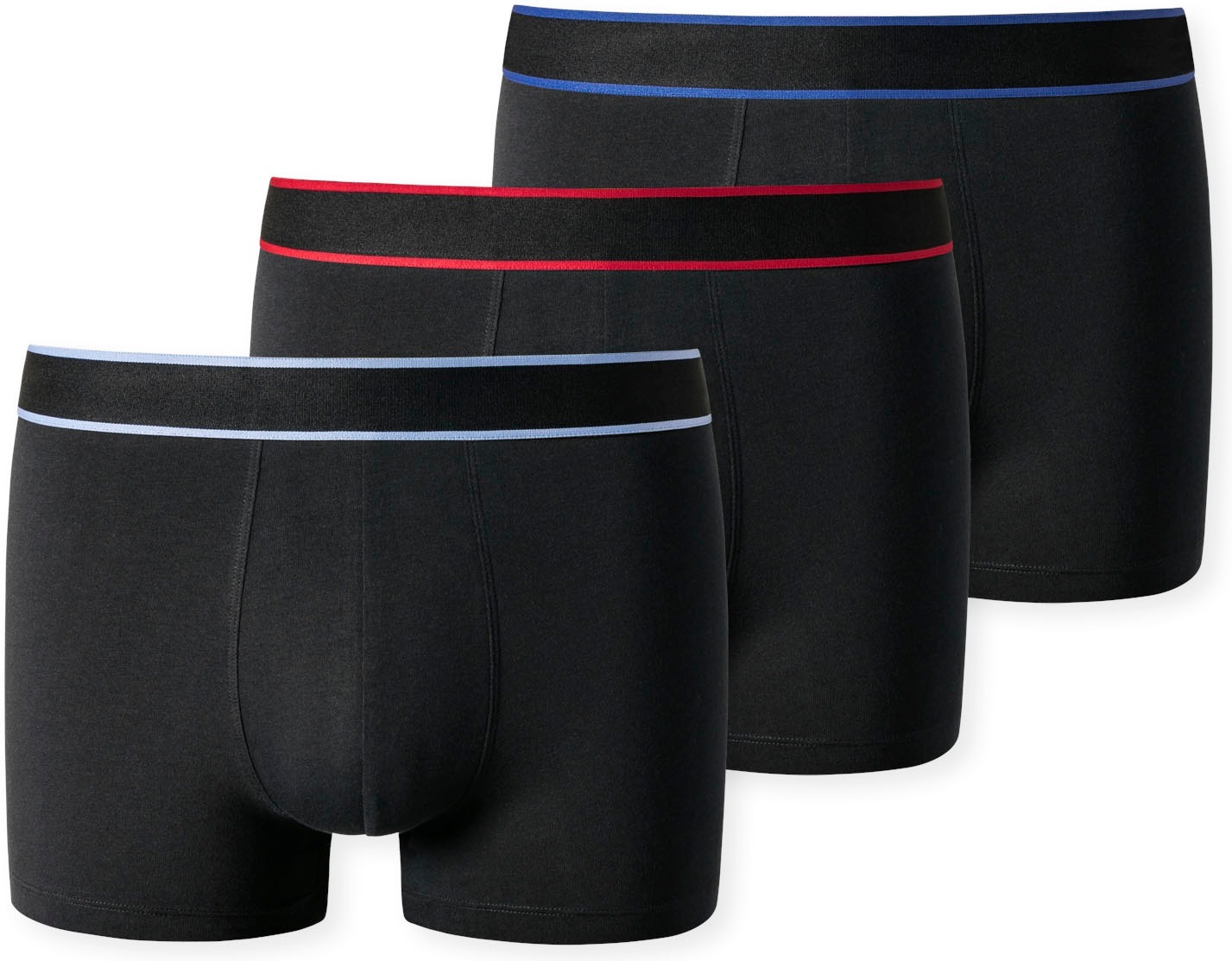 Schiesser Boxer, (Packung, 3 St.), Bund mit kontrastfarbigen Streifen kaufen