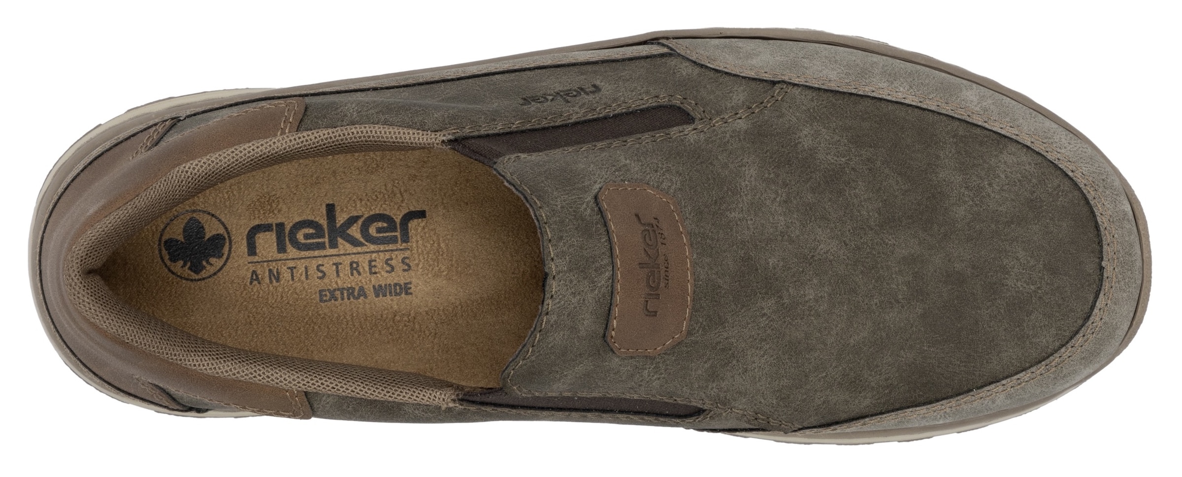 Rieker Slipper, Slip-on-Sneaker, Freizeitschuh, Halbschuh mit Gummizug