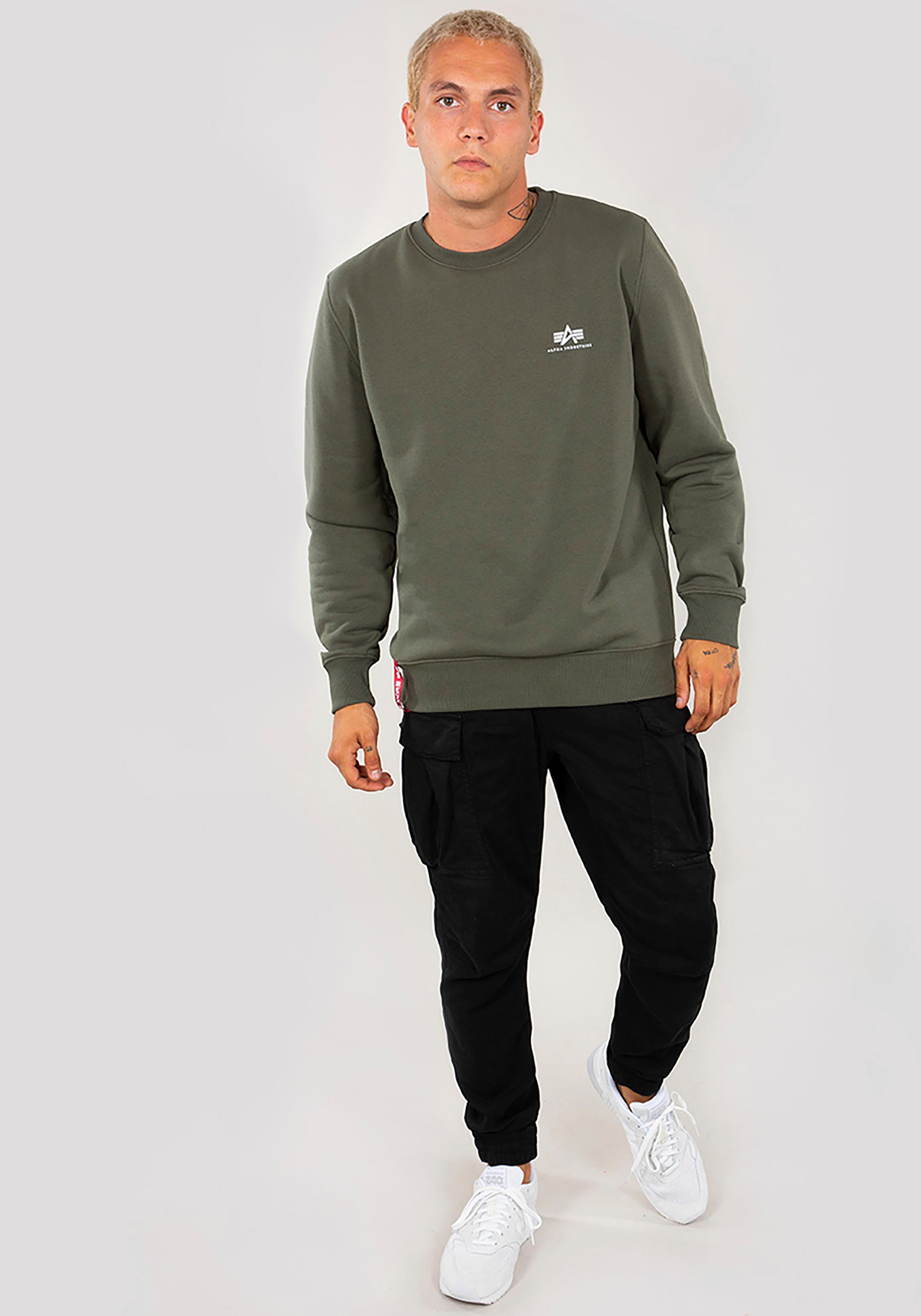 Thumbnail - Alpha Industries Sweatshirt "Basic Sweater small Logo"