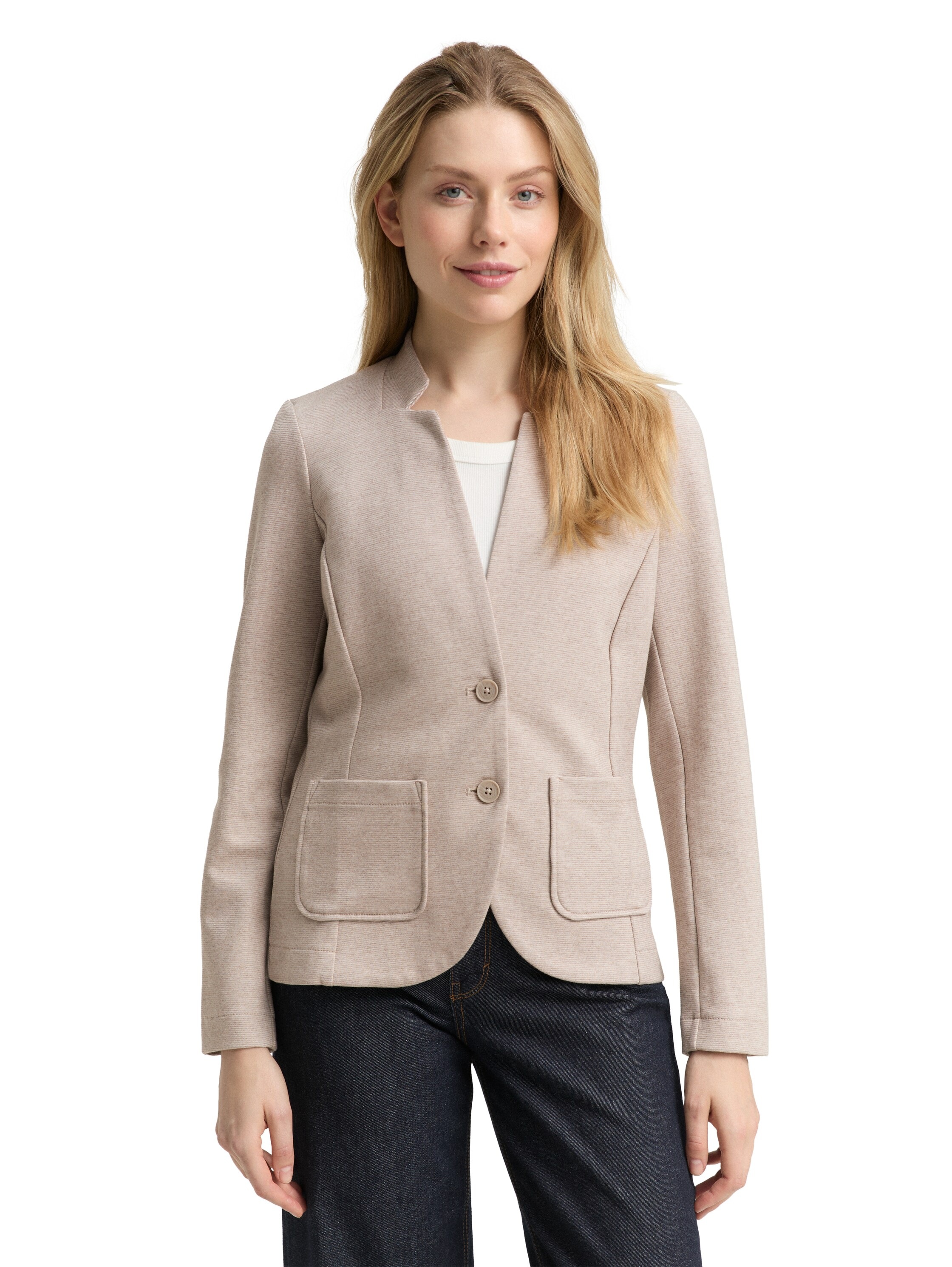 TOM TAILOR Sweatblazer "Ottoman", mit aufgesetzten Taschen und Struktur günstig online kaufen