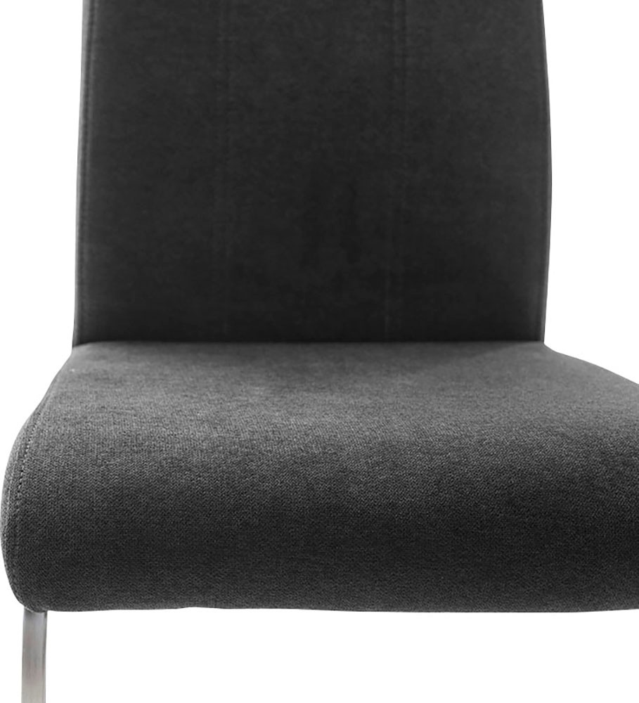 MCA furniture Freischwinger »MCA TERESINA Schwingstuhl mit Griffloch«, Feingewebe, (4er-Set), Schwingstühle mit Griffloch, Komfortsitzhöhe von ca. 48 cm