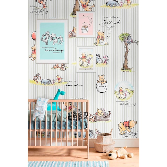 Komar Vliestapete »Winnie the Pooh Stripes«, 200x280 cm (Breite x Höhe)  online bestellen | BAUR | Poster