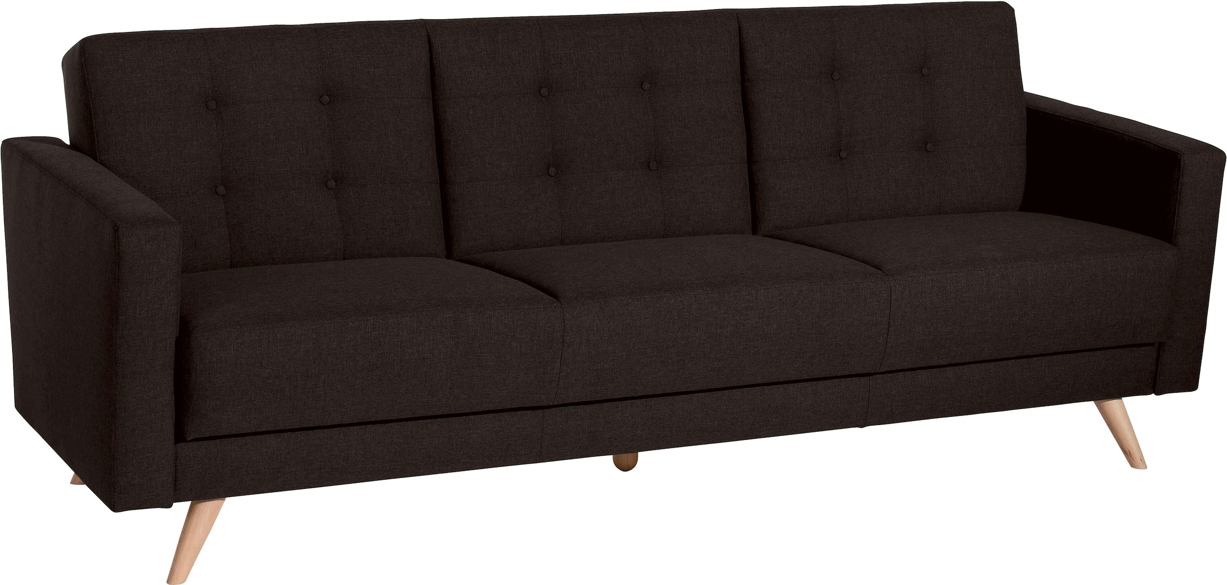 Max Winzer® 3-Sitzer »Julius Kippcouch mit komfortablem Federkern, klassisch und modern«, Schlafsofa, inklusive Bettfunktion & Bettkasten, Breite 224 cm
